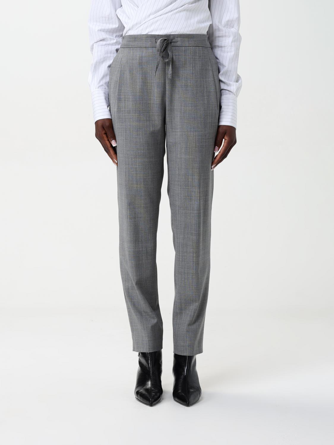 Shop Fabiana Filippi Pants Woman Color Grey In Grau