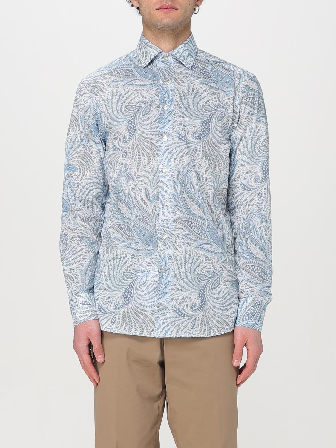 Etro Ανδρών Gnawed Blue Shirt Men Color