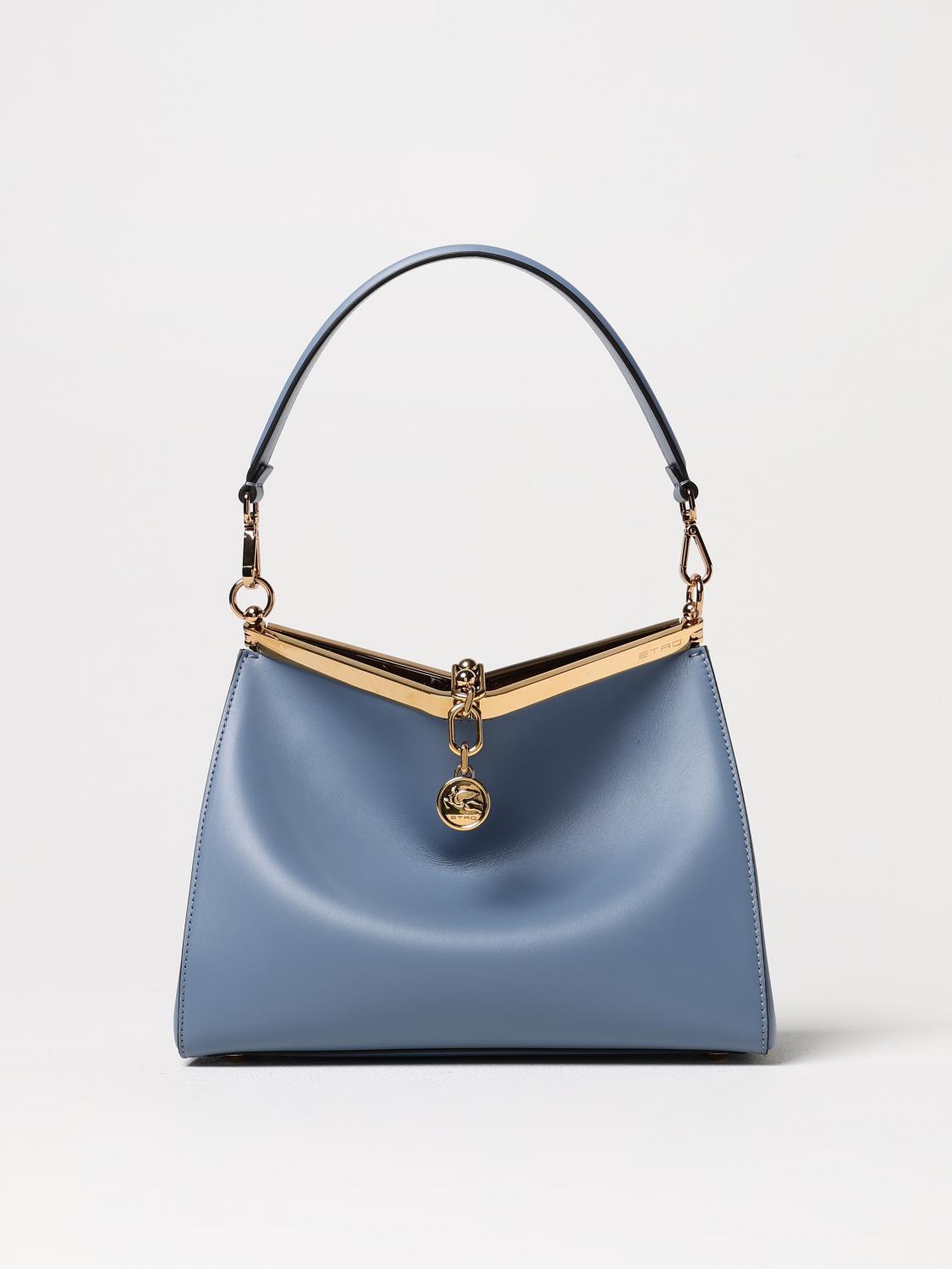 Etro Shoulder Bag Woman Color Gnawed Blue In Gnawed Blue