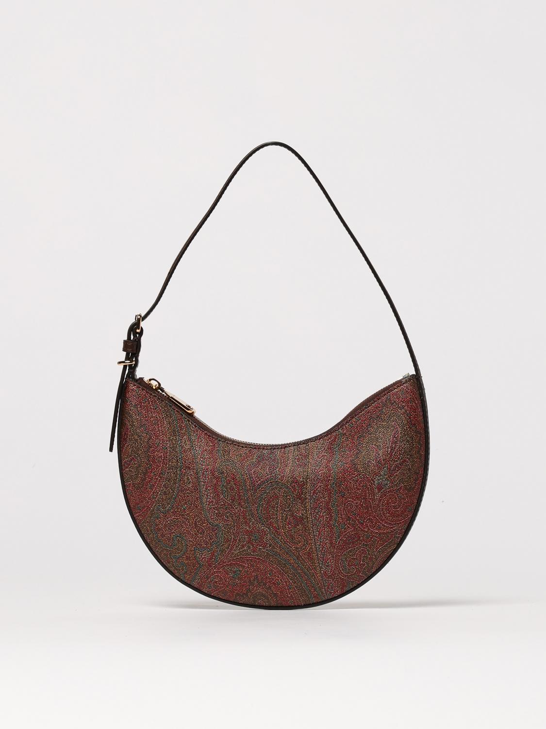 Etro Hobo Essential Small Shoulder Bag In Brown