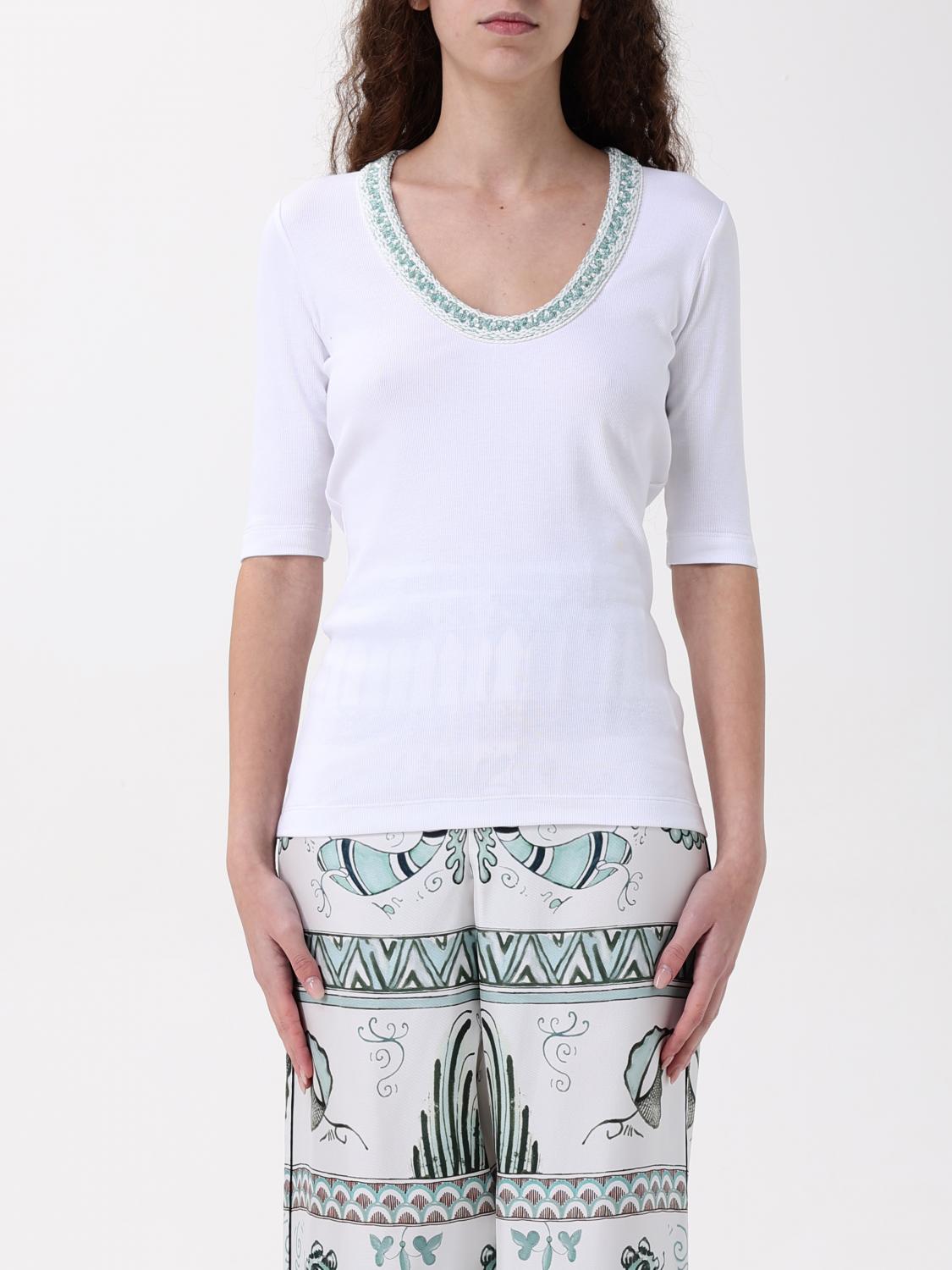 Shop Fabiana Filippi T-shirt Woman Color White