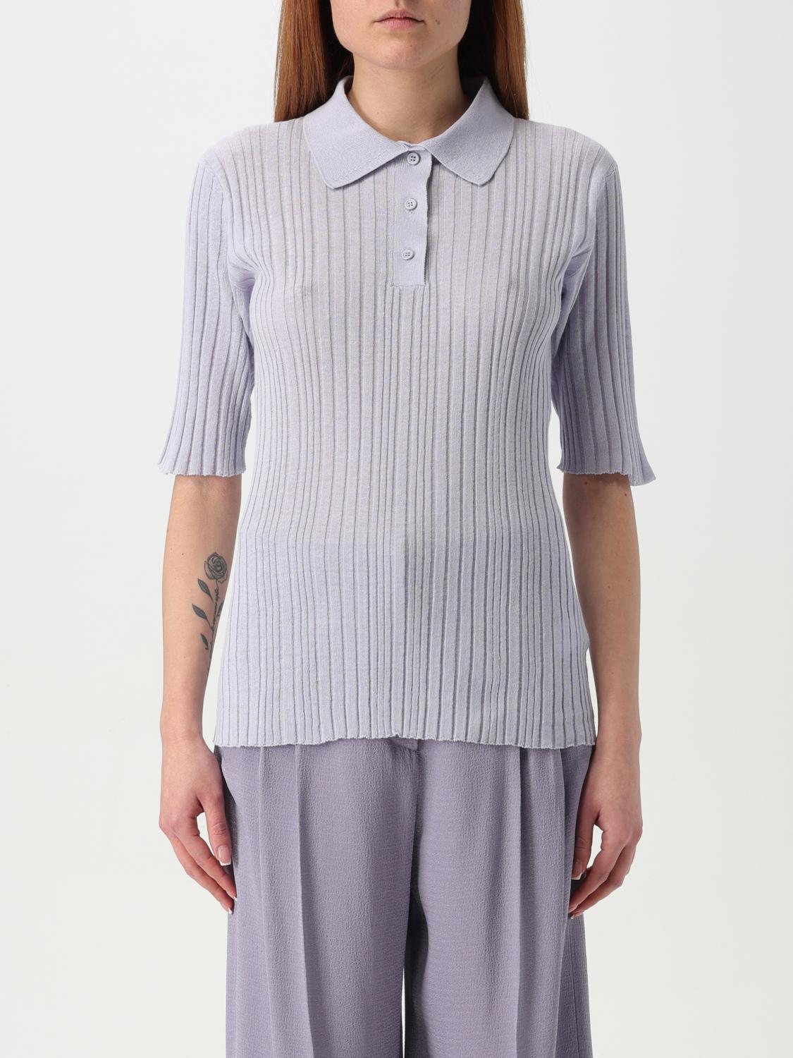 Shop Fabiana Filippi Polo Shirt Woman Color Lilac