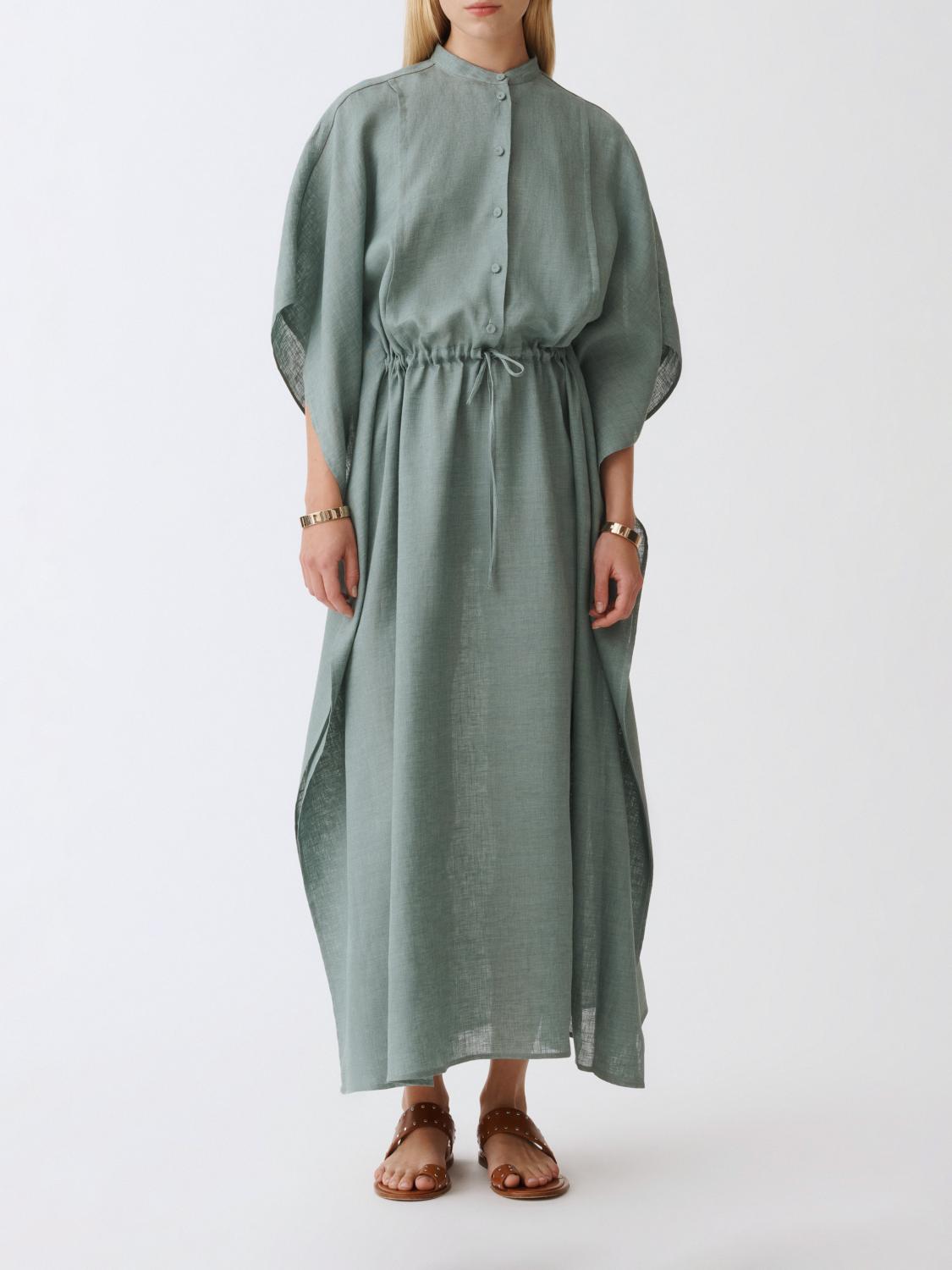 Fabiana Filippi Dress Woman Color Teal In Teal