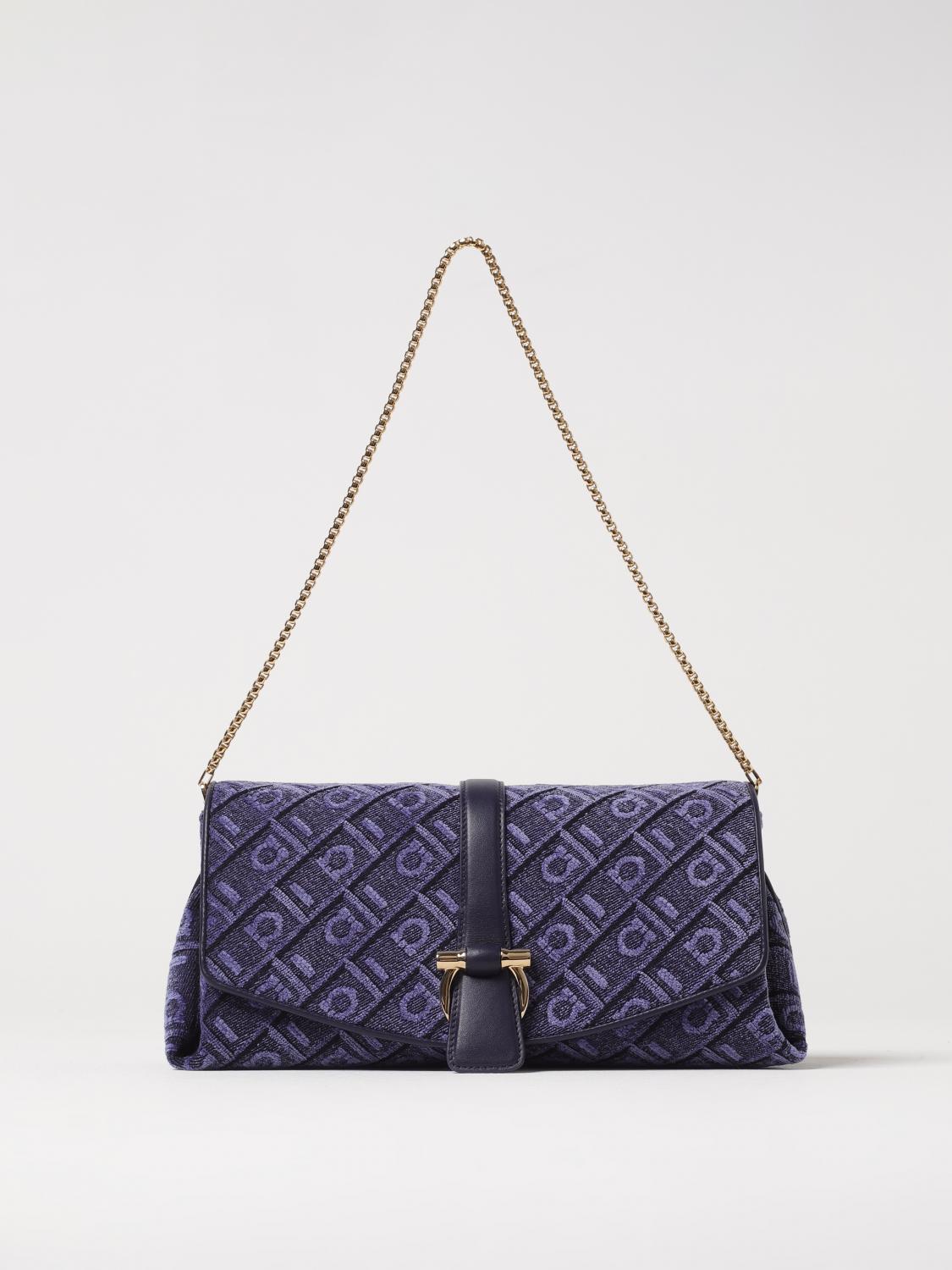 Ferragamo Shoulder Bag Woman Color Navy In Navy
