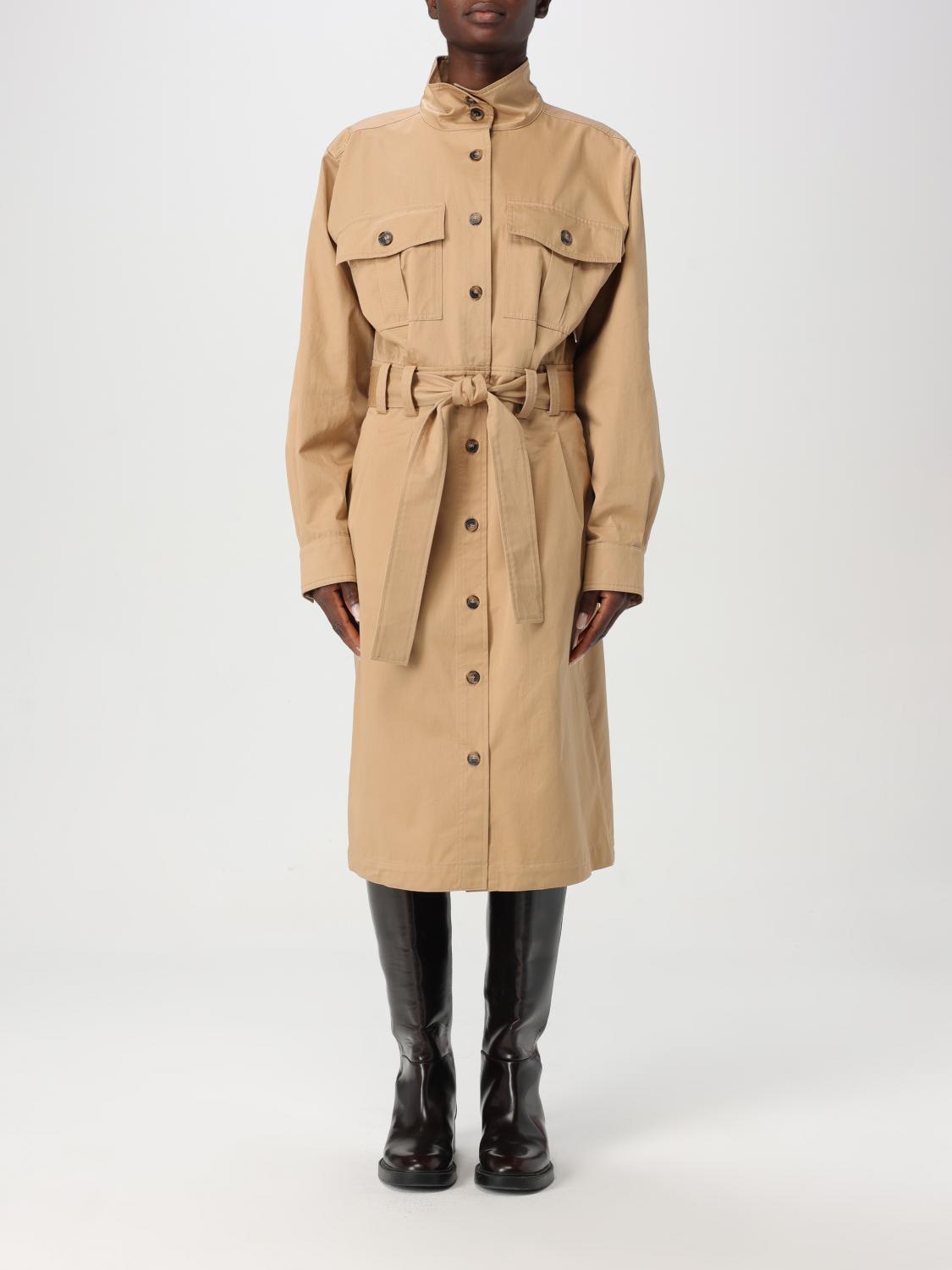 Apc Mireille Midi Dress In Beige