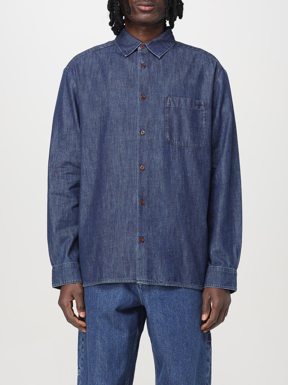 Shirt A. P.C. Men color Blue Shirt A. P.C. Men color Blue