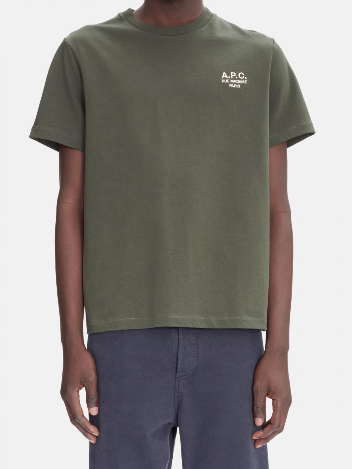 T-Shirt A. P.C. Men color Green