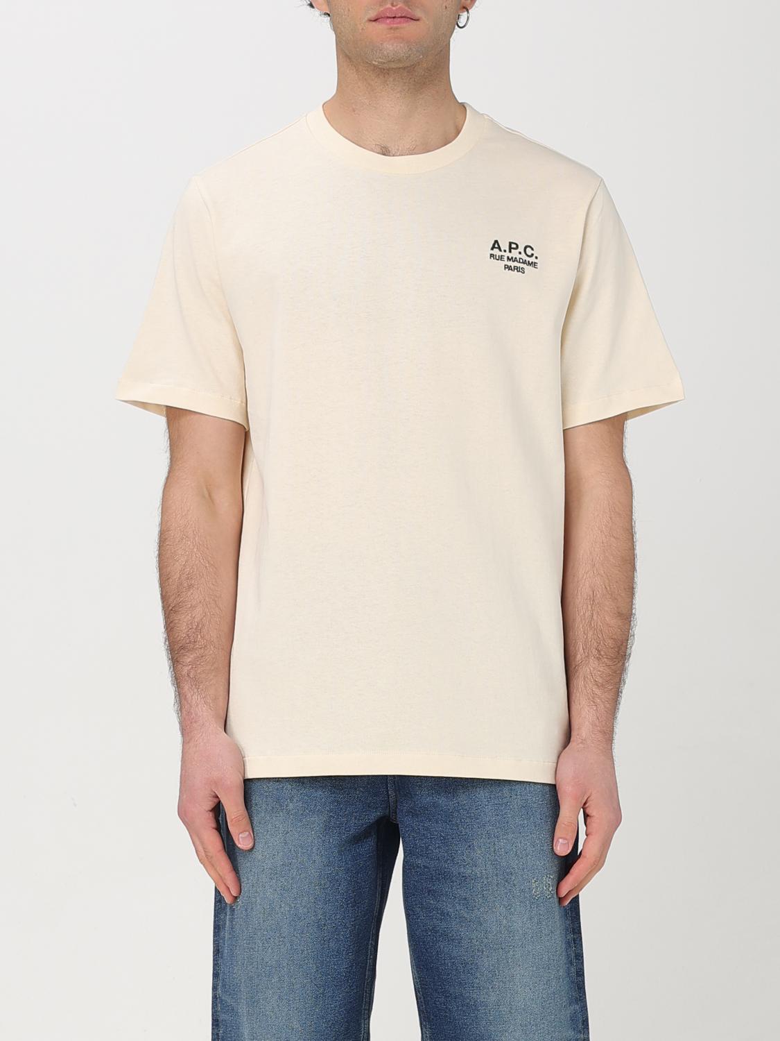 Apc T-shirt A. P.c. Men Color Beige In Nude