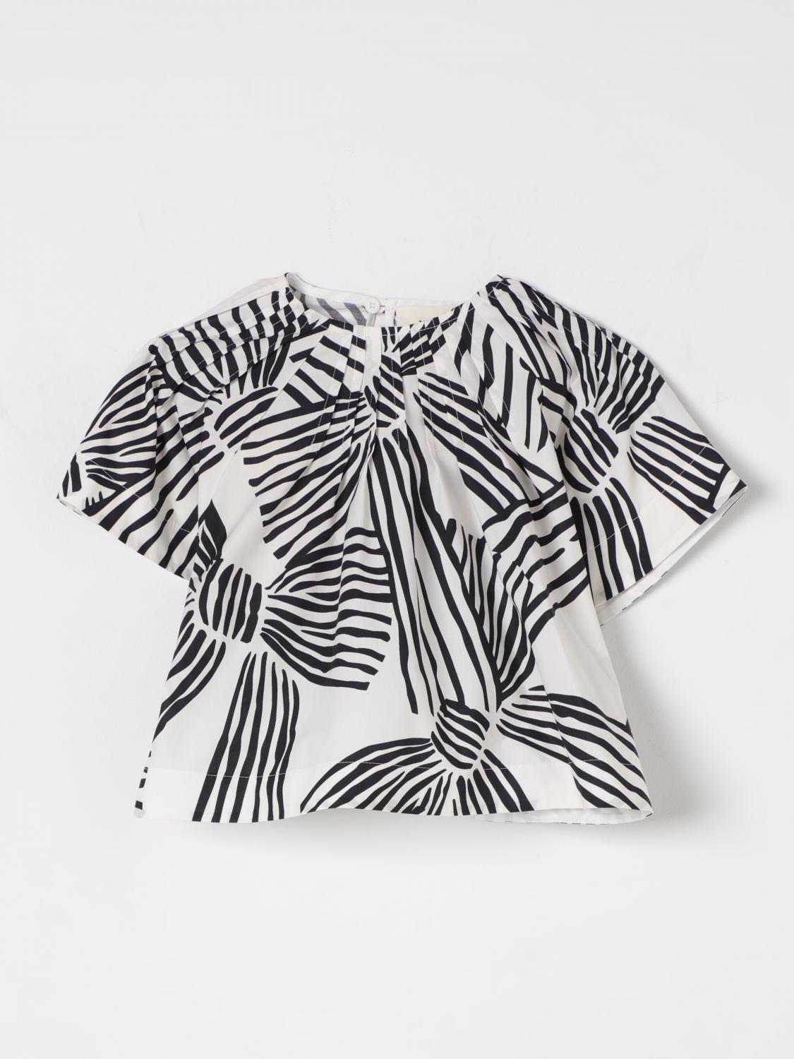 Simonetta Top Kids Color Ivory In Ivory