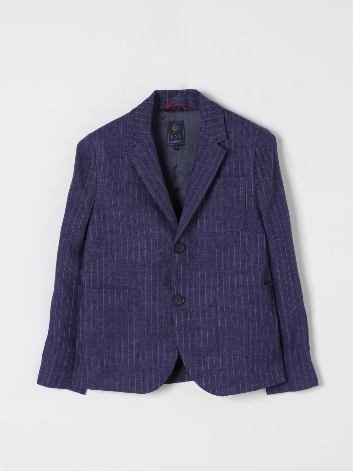 Fay Junior Blazer  Kids Color Blue In Blue