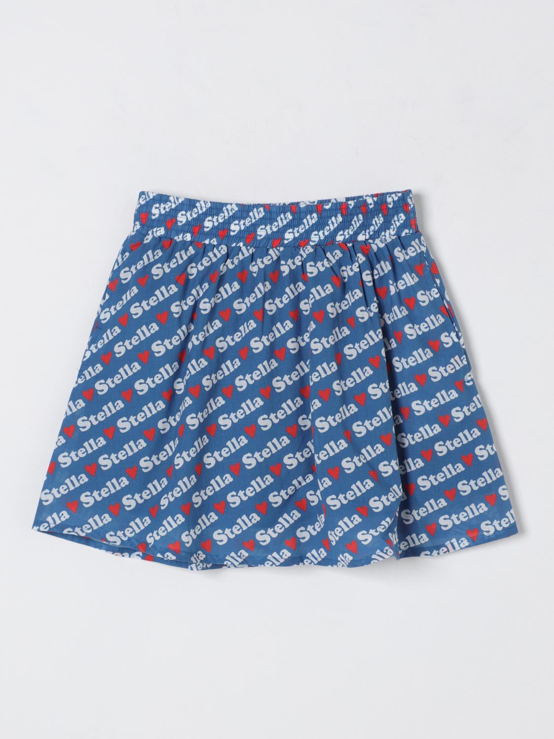 Stella Mccartney Kids All-over Printed Skirt In Petroleum Blue
