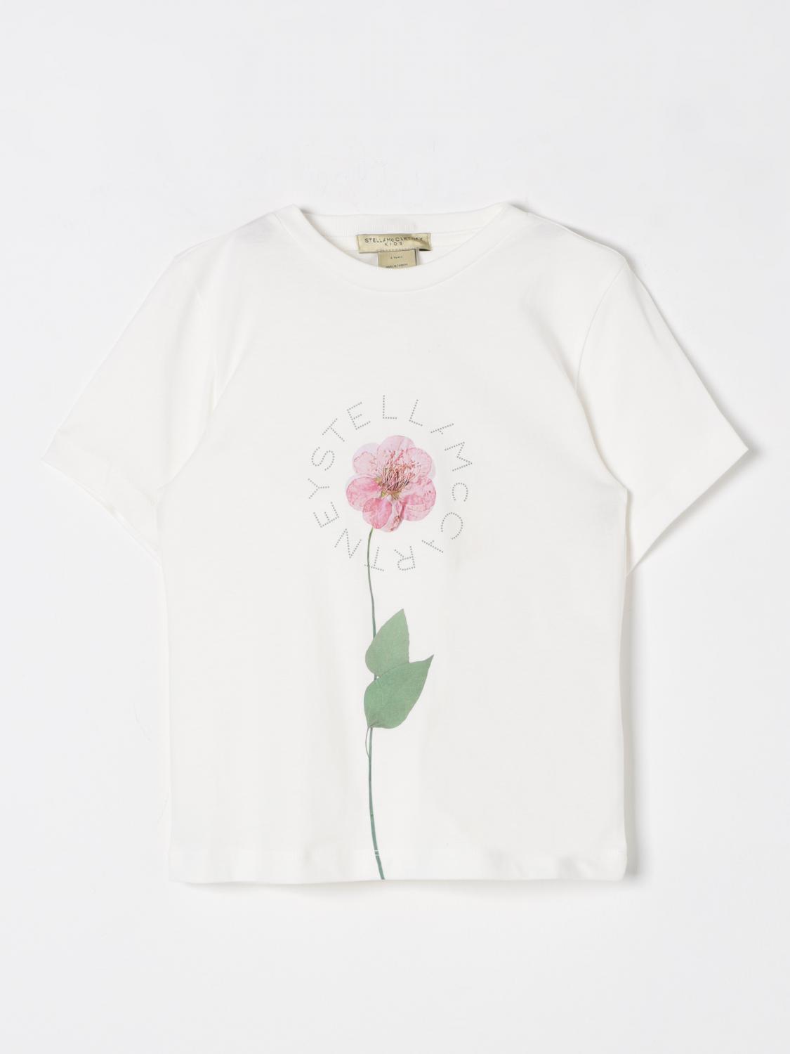 STELLA MCCARTNEY KIDS T-Shirt Kids color Ivory　STELLA MCCARTNEY KIDS Tシャツ キッズカラー アイボリー STELLA