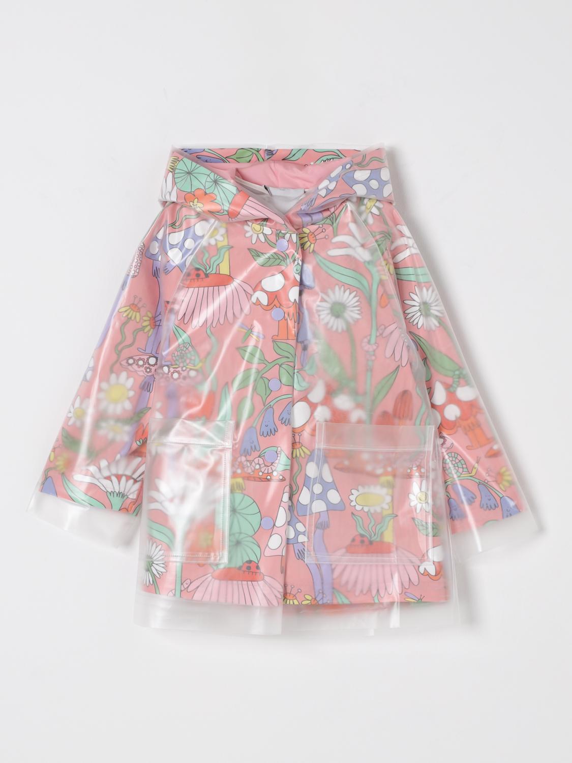 Stella Mccartney Printed Coat In Pink