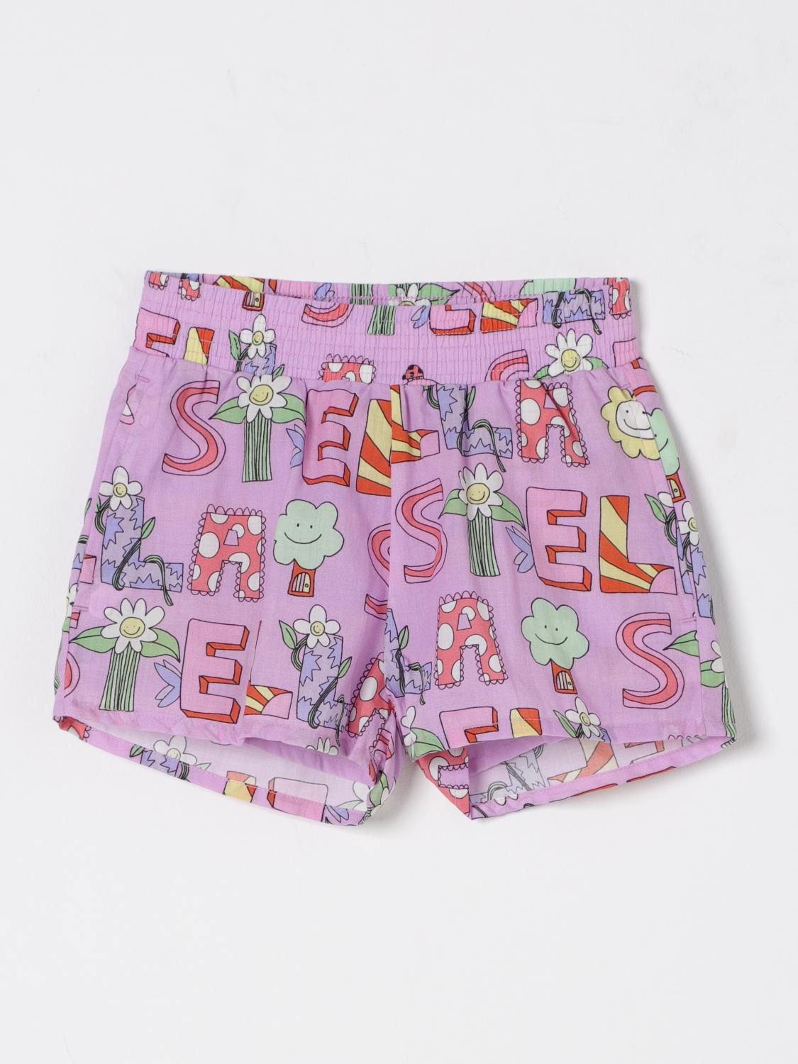 Stella McCartney STELLA MCCARTNEY KIDS Shorts Kids color Violet　STELLA MCCARTNEY KIDS ショーツ キッズカラー バイオレット