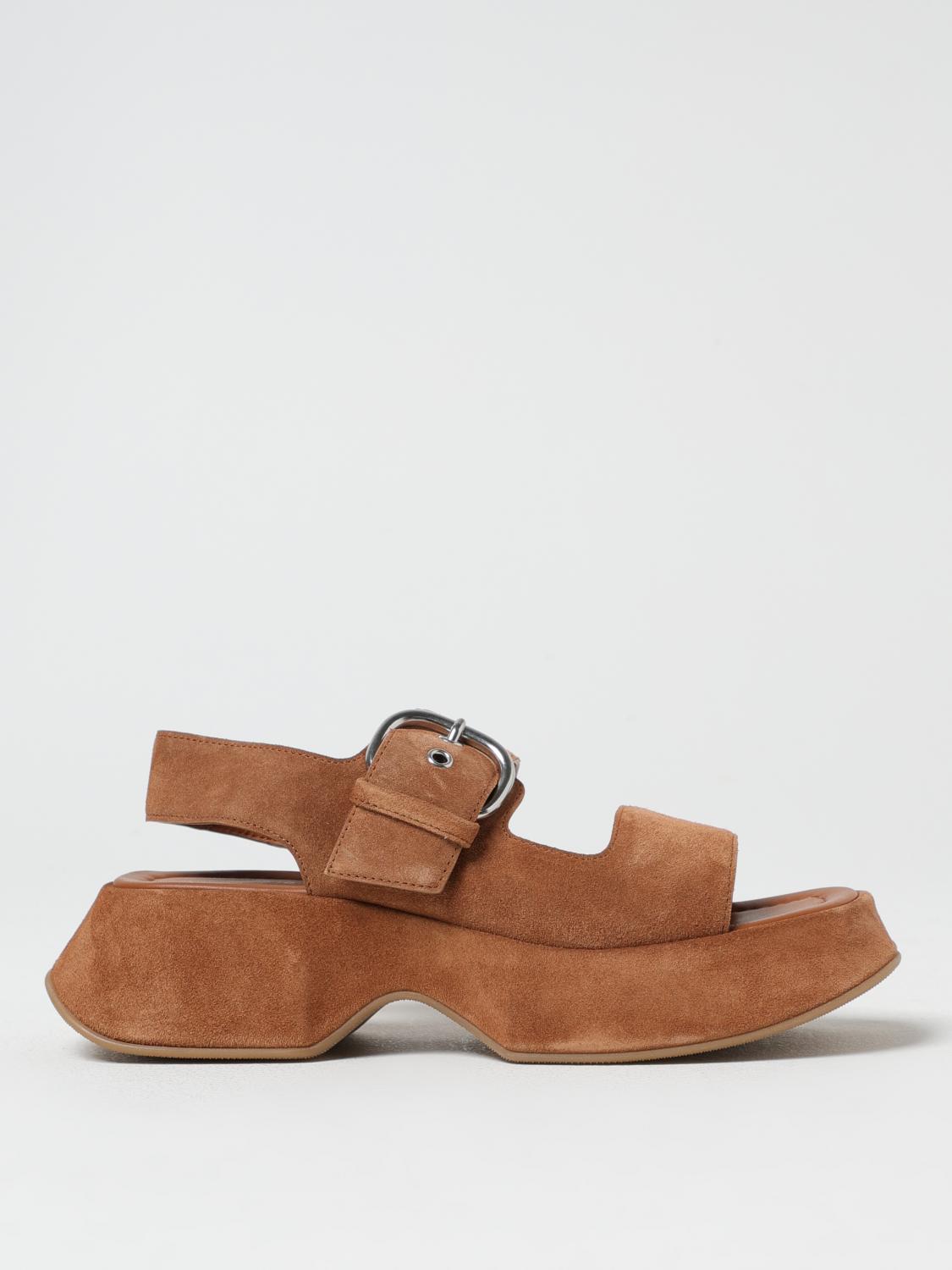 VIC MATIE FLAT SANDALS VIC MATIÉ WOMAN COLOR TOBACCO 424208094