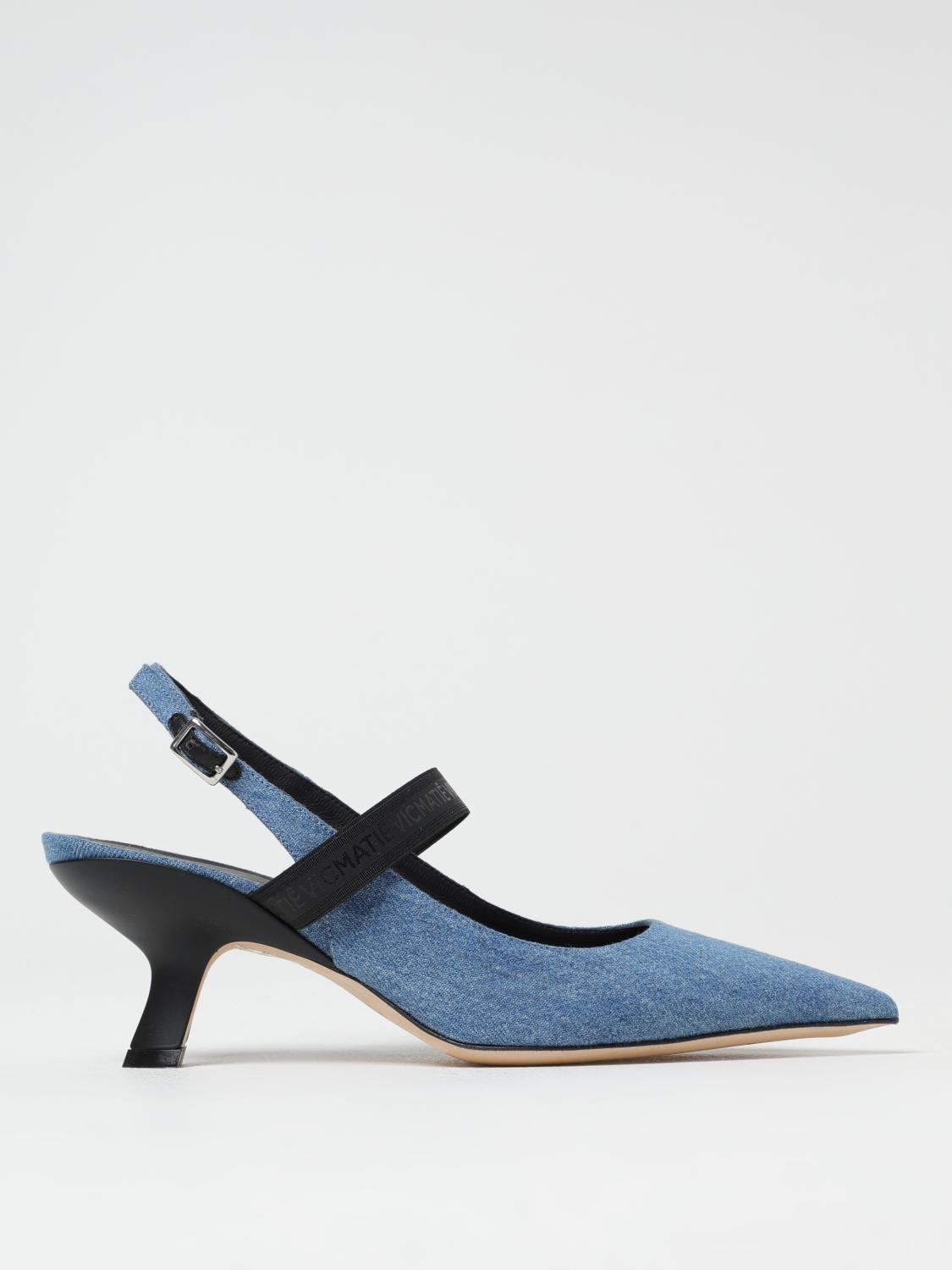 Shop Vic Matie Pumps Vic Matié Woman Color Denim