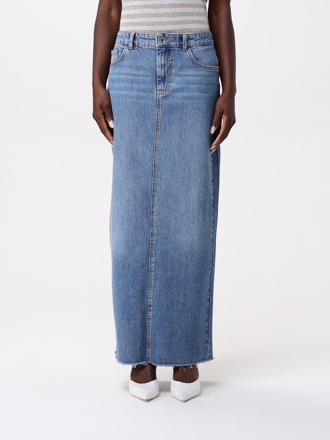 PATRIZIA PEPE SKIRT PATRIZIA PEPE WOMAN COLOR DENIM 424329028