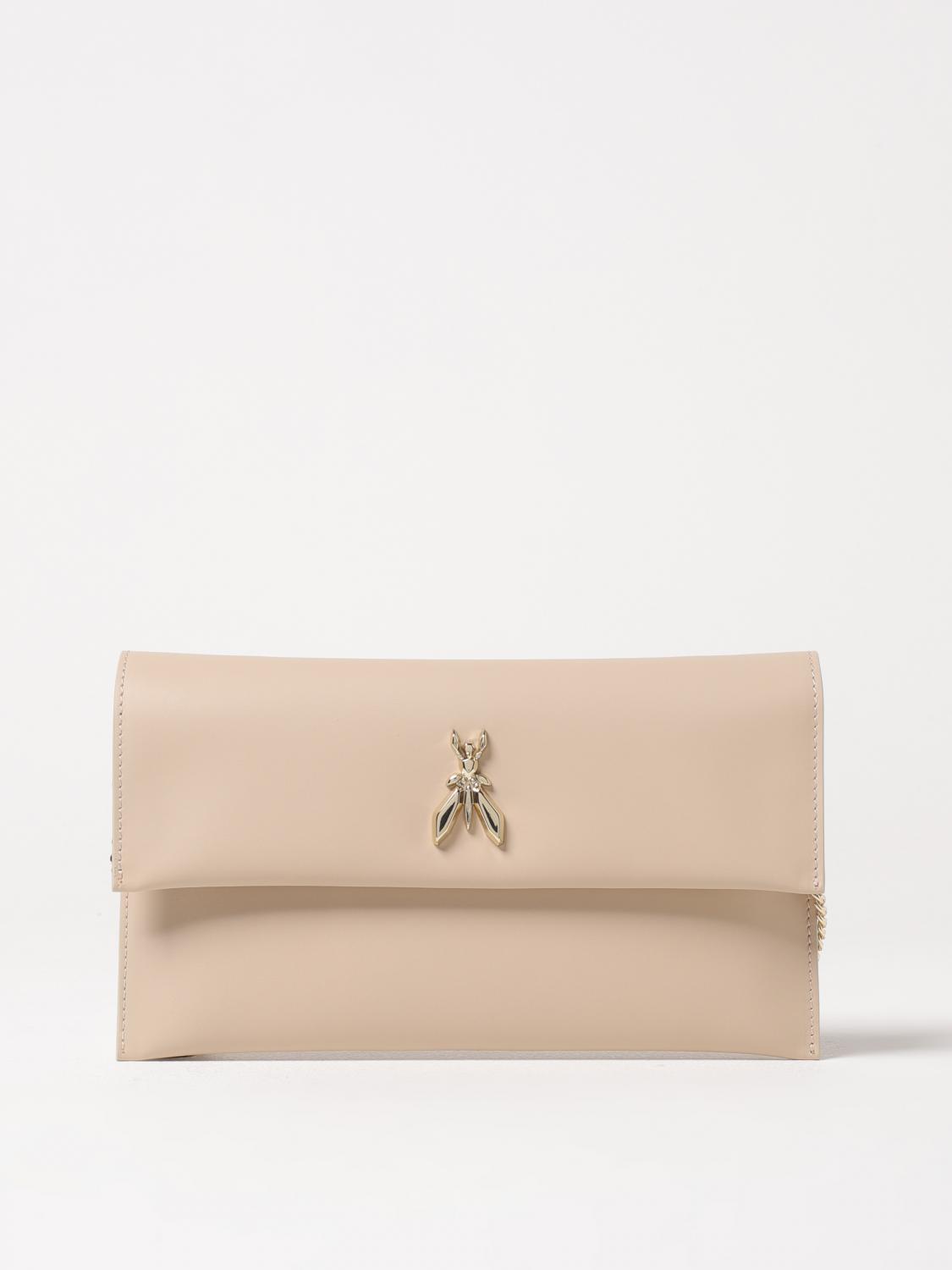 Patrizia Pepe Clutch Woman Color Beige In Beige