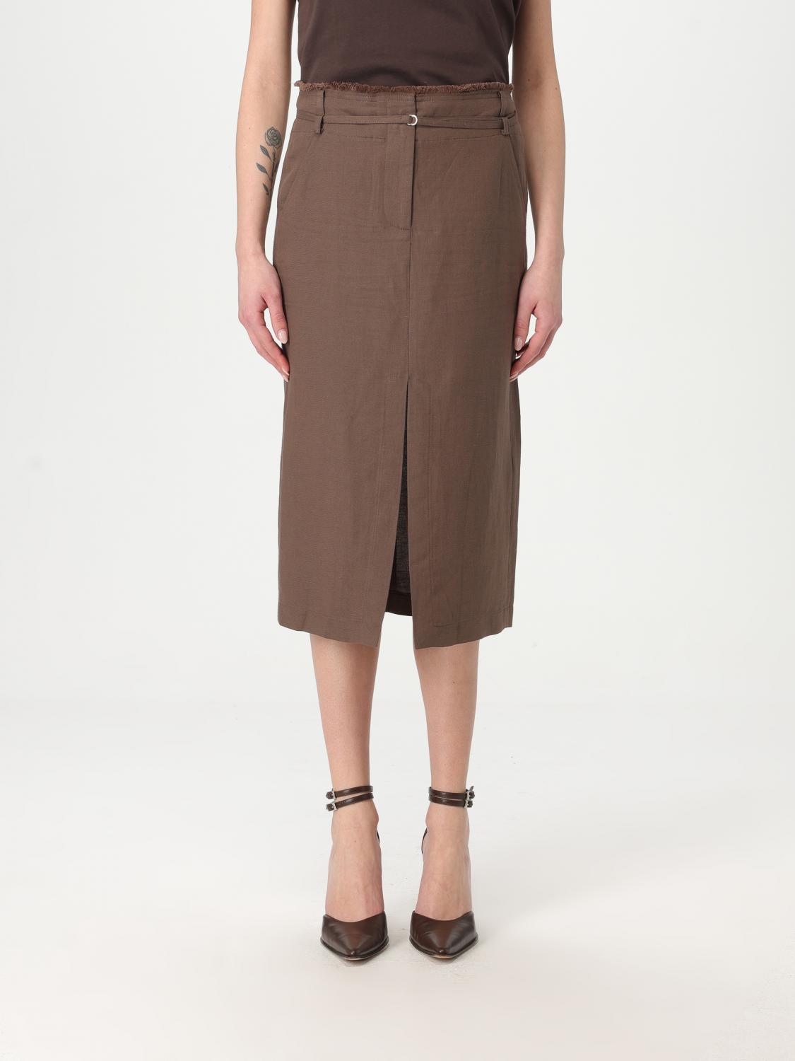 PATRIZIA PEPE SKIRT PATRIZIA PEPE WOMAN COLOR BROWN 424393032