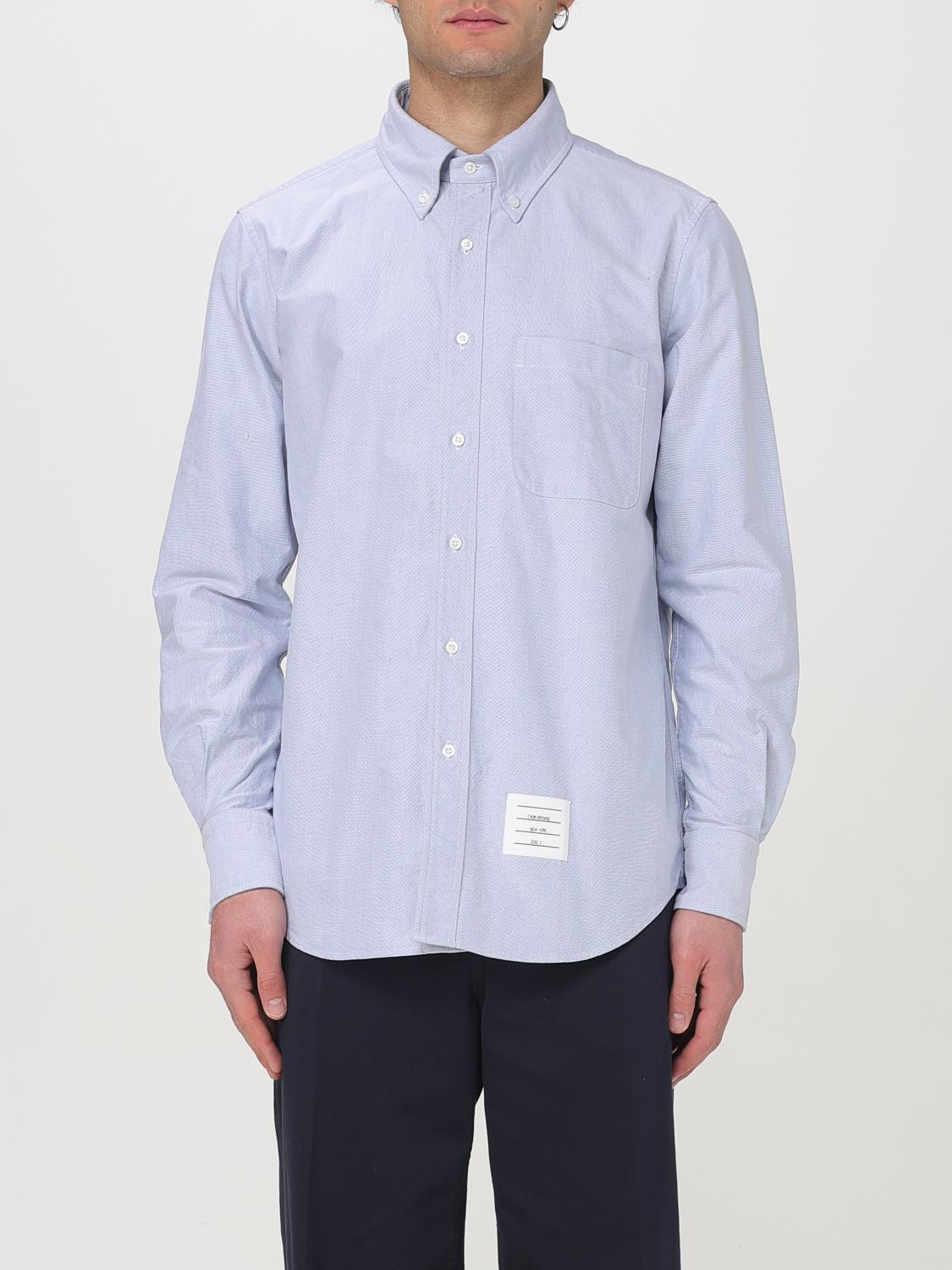 Thom Browne 'oxford Signature Striped Shirt In In Gnawed Blue