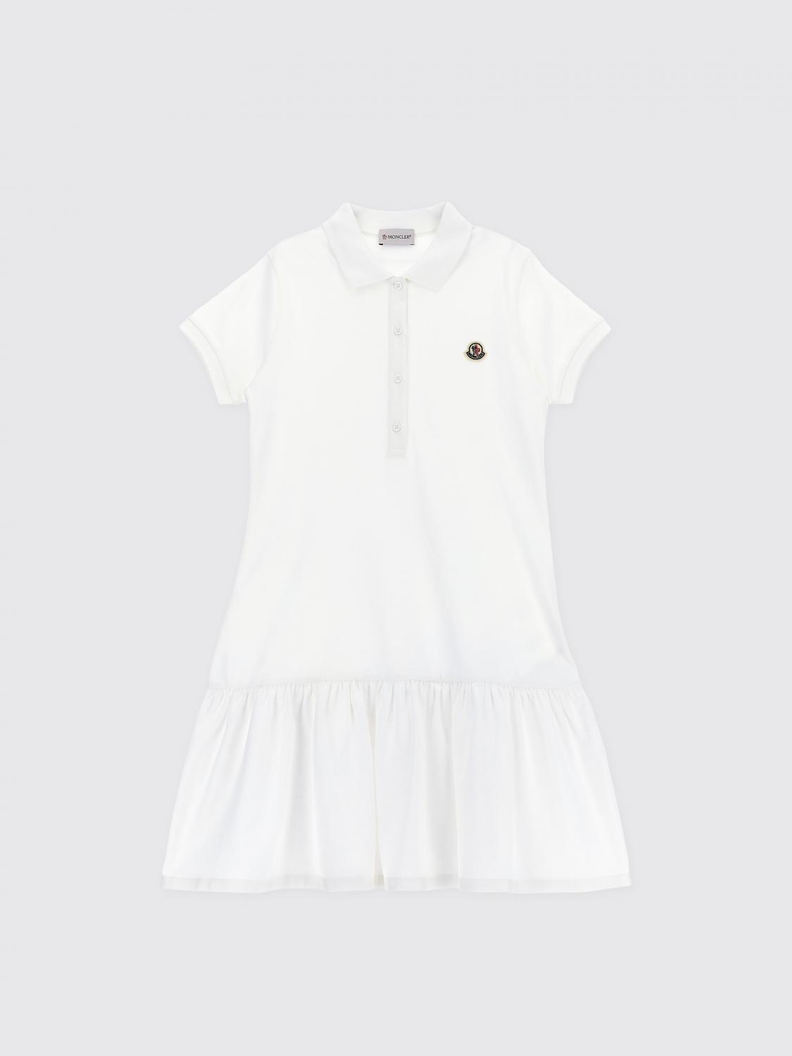 MONCLER Dress Kids color White　MONCLER ドレス キッズカラー ホワイト MONCLER
