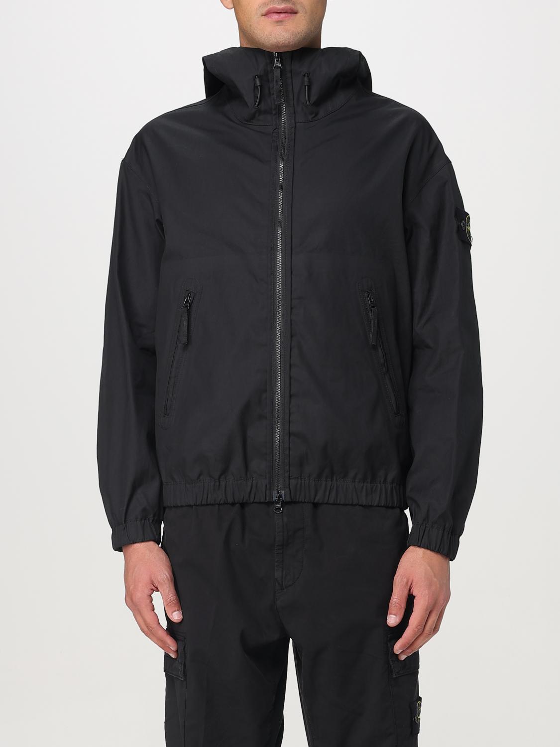 Stone Island Jacket Men Color Black In Black