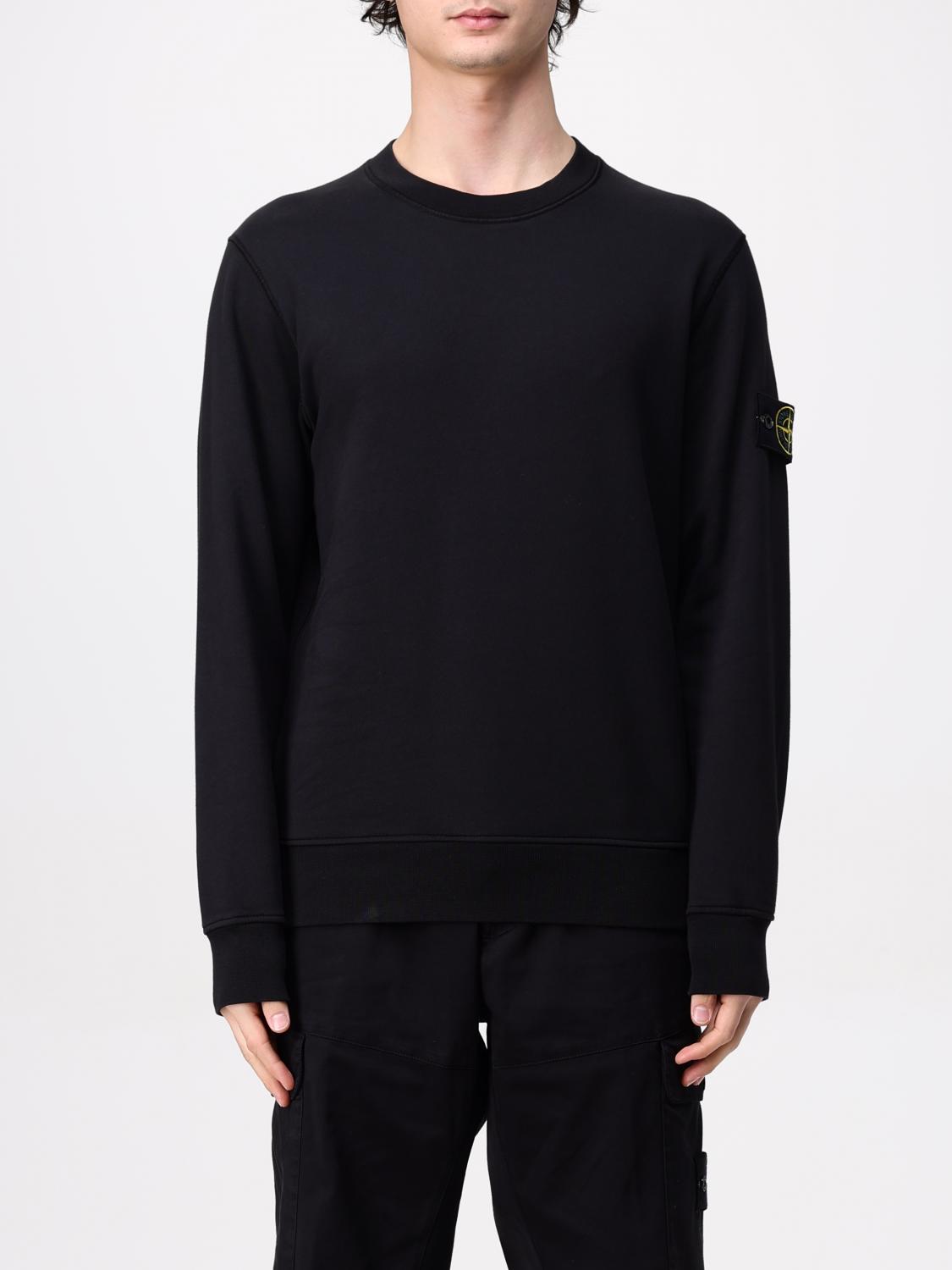 Shop Stone Island Sweatshirt Men Color Black