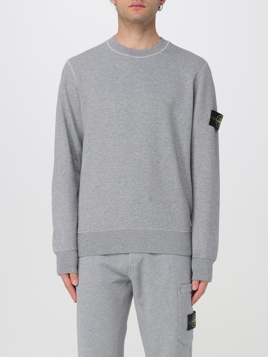 Stone Island Sweatshirt With Logo In Grey 2