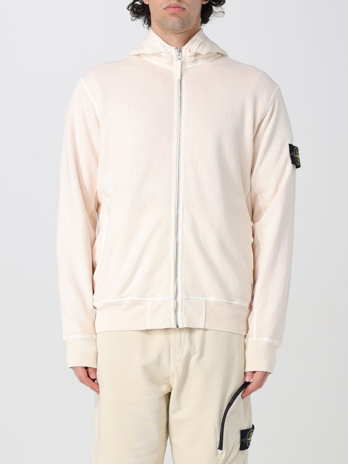 Stone Island Sweatshirt Men Color Ivory In Ivory