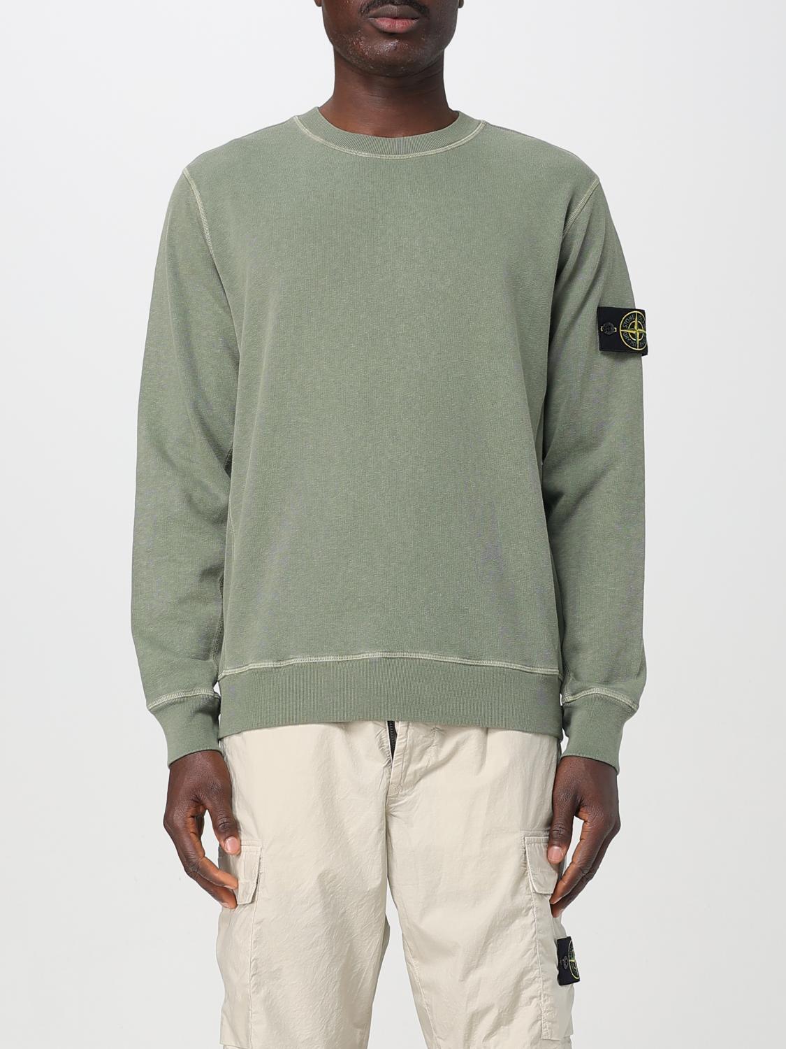 Stone Island Crew Neck Sweater Long Sleeves In Grey 1