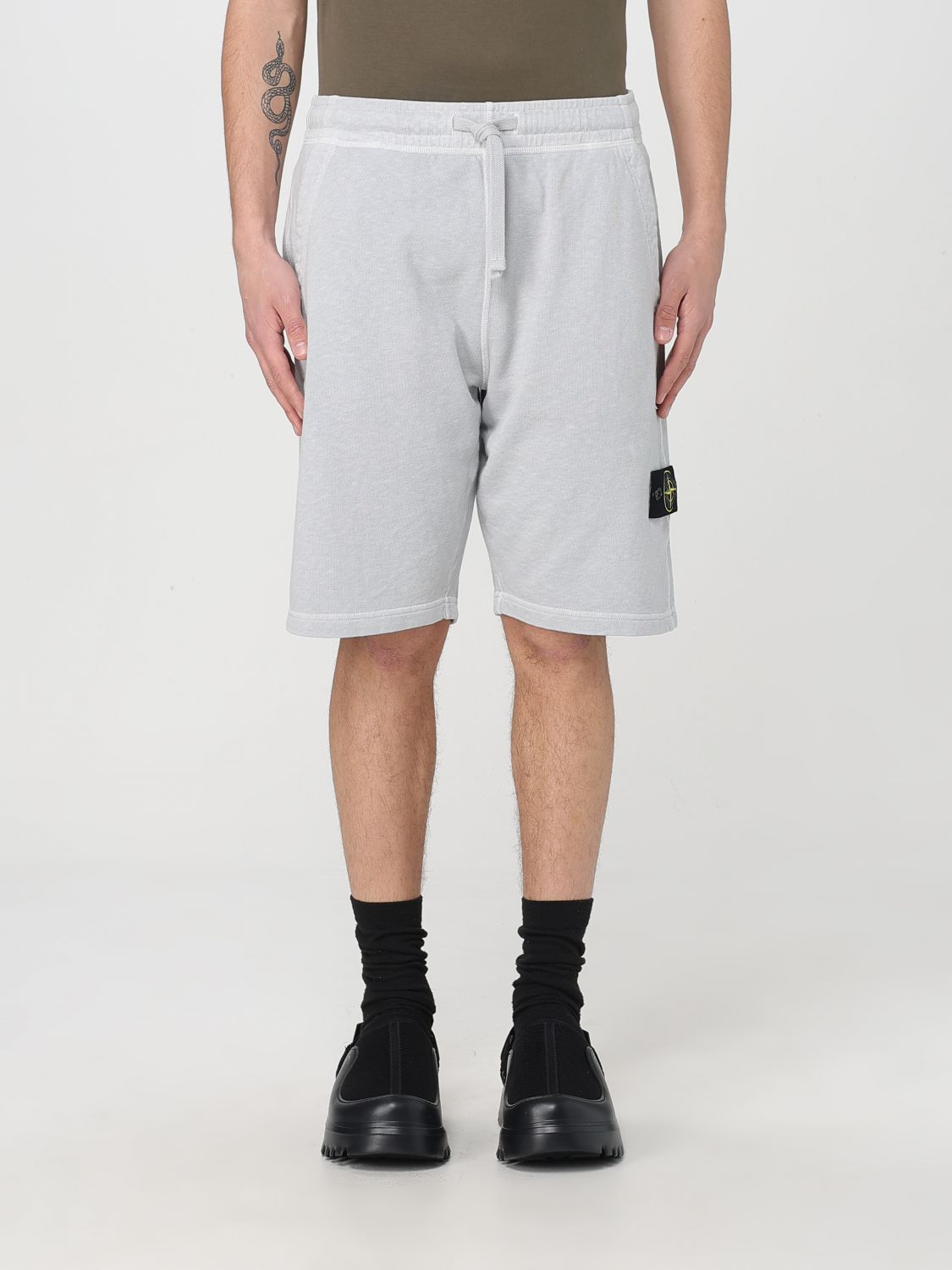 Stone Island Short Men Color Grey