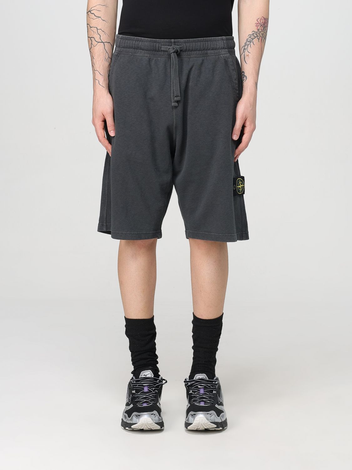 Stone Island Fleece Bermuda Shorts