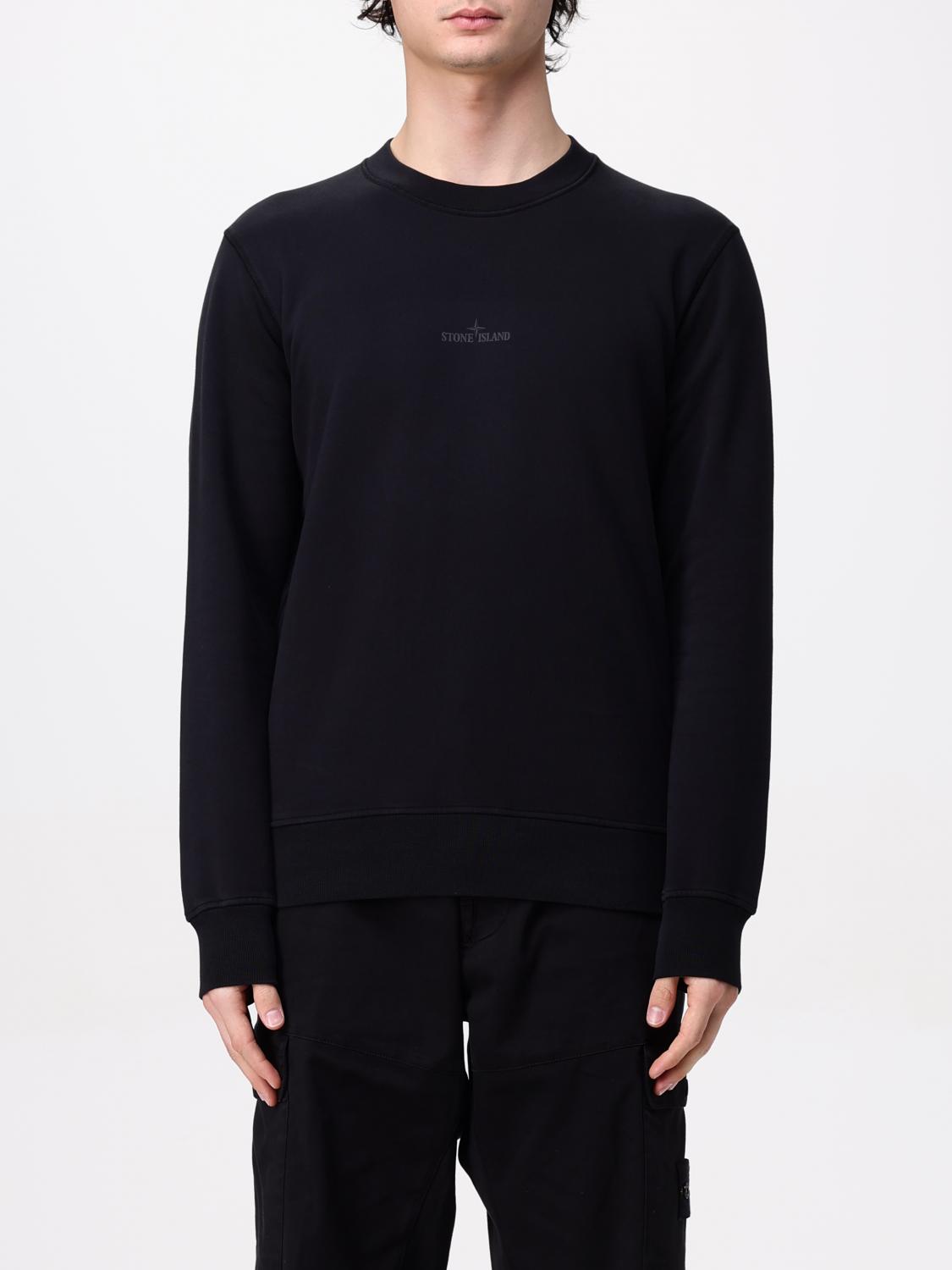 Stone Island 6100665 Cotton Fleece In Black