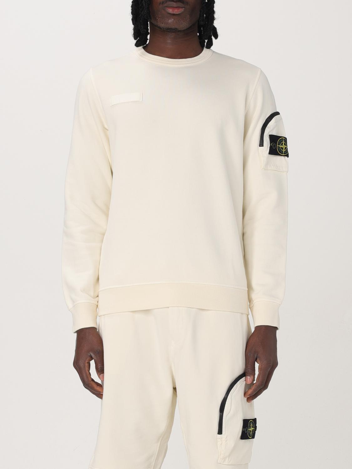 Stone Island 508a3 Maglia In Lana In Ivory