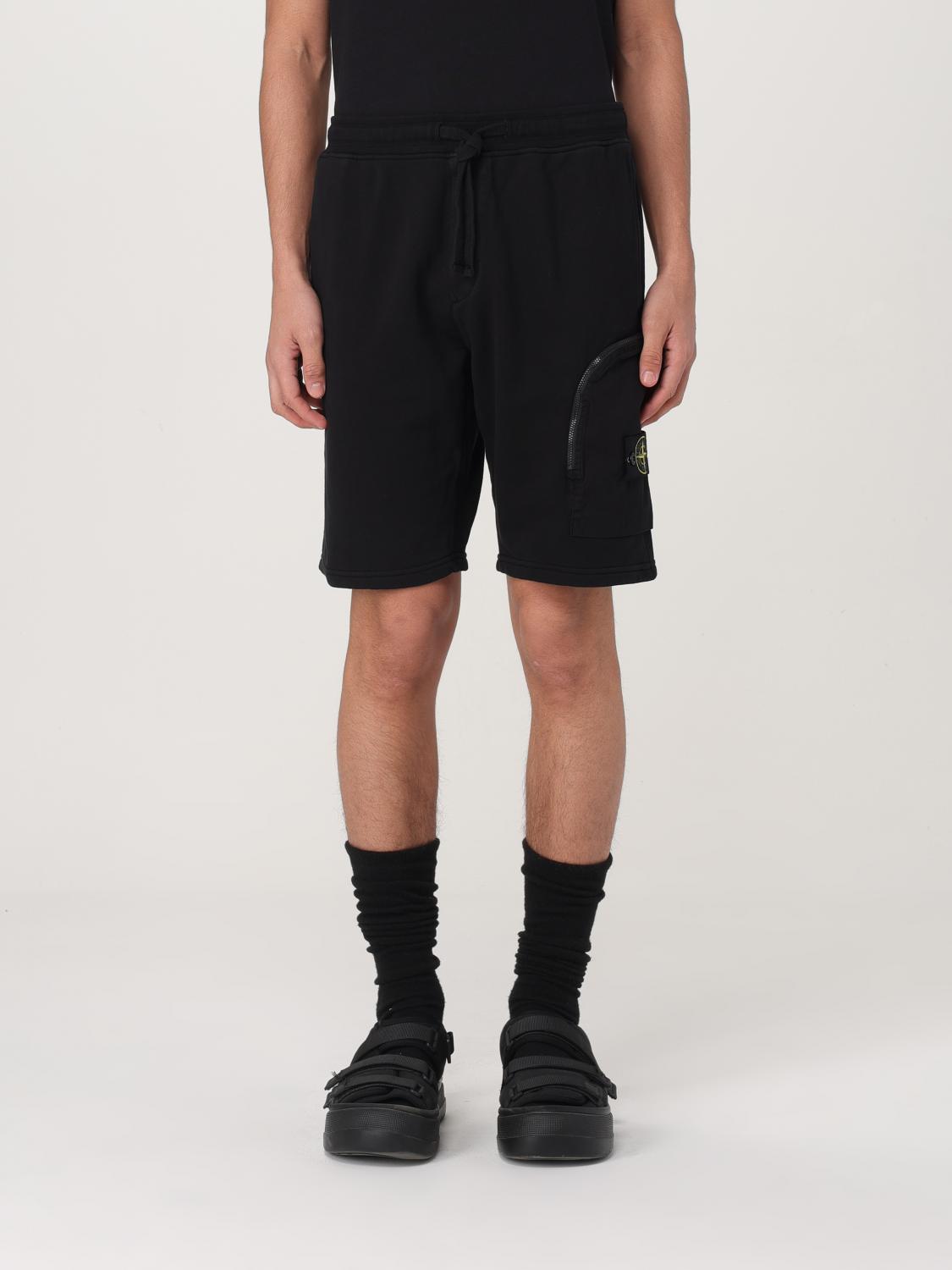 Stone Island Black Regular Fit Shorts In Black