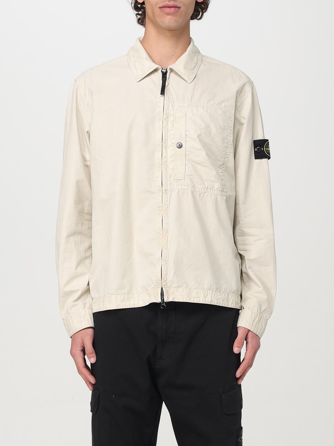 Stone Island Jacket Men Color Sand In Sand