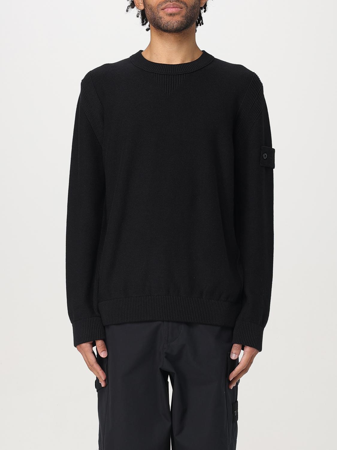 Shop Stone Island Sweater Men Color Black
