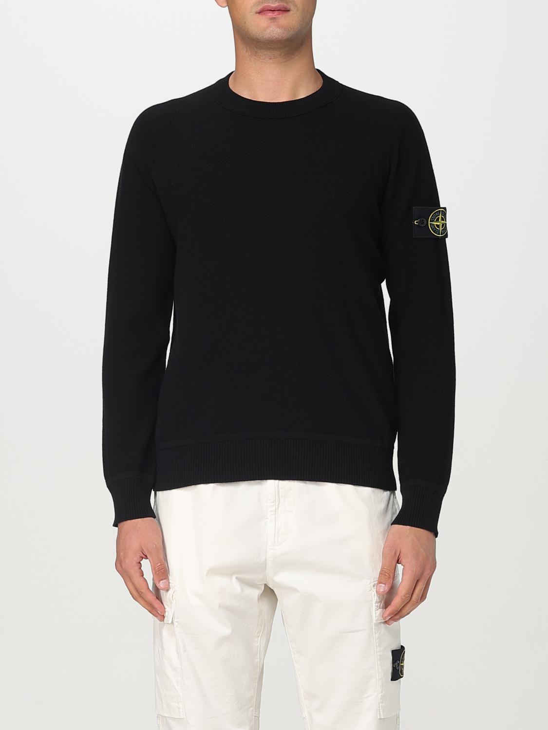 Shop Stone Island Sweater Men Color Black In Schwarz