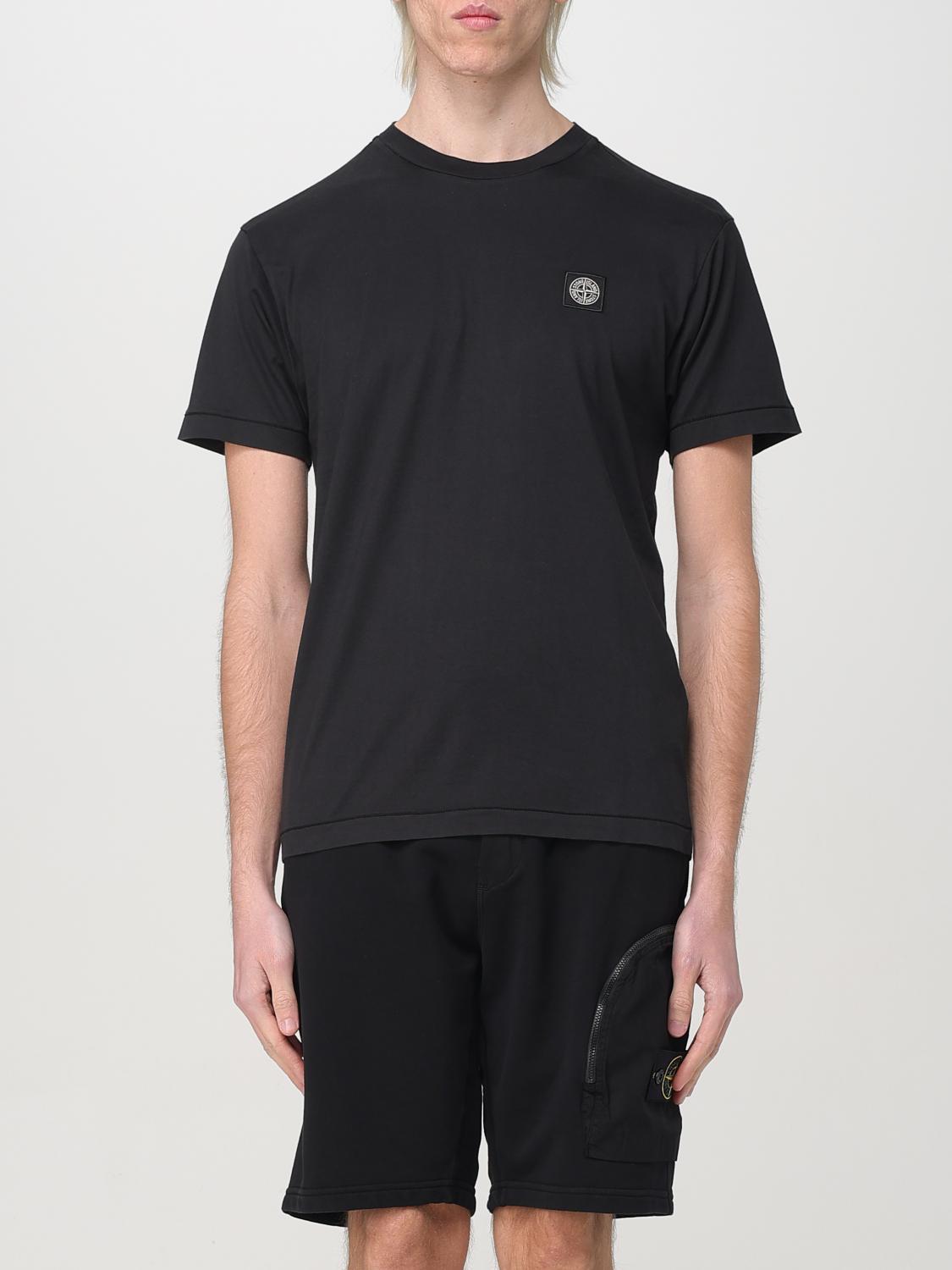 Stone Island Ss T-shirt 210002713 V0020 In Black