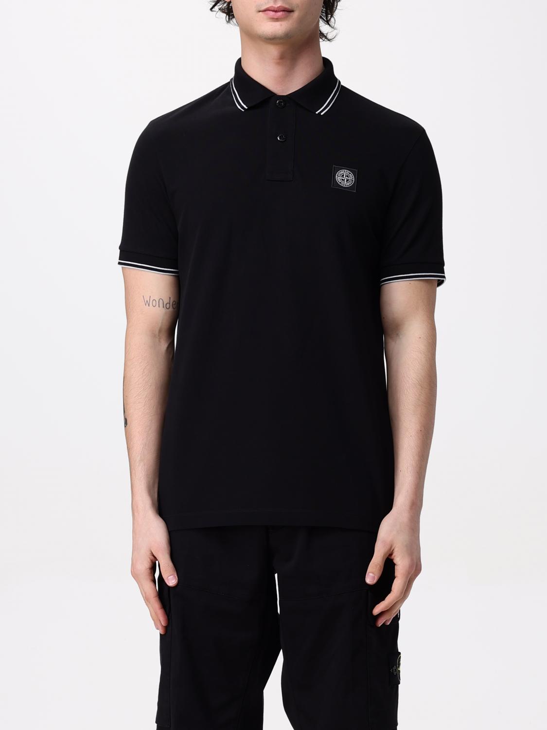 Polo Shirt STONE ISLAND Men color Black Polo Shirt STONE ISLAND Men color Black