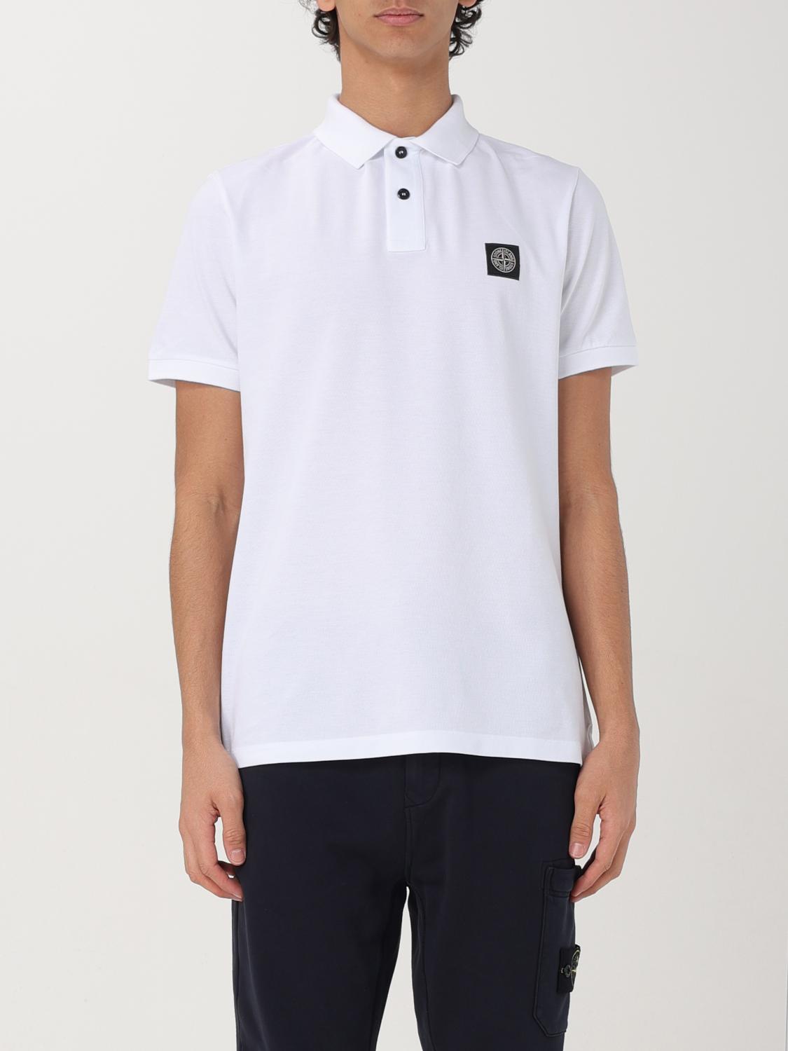 Stone Island Polo Shirt In White