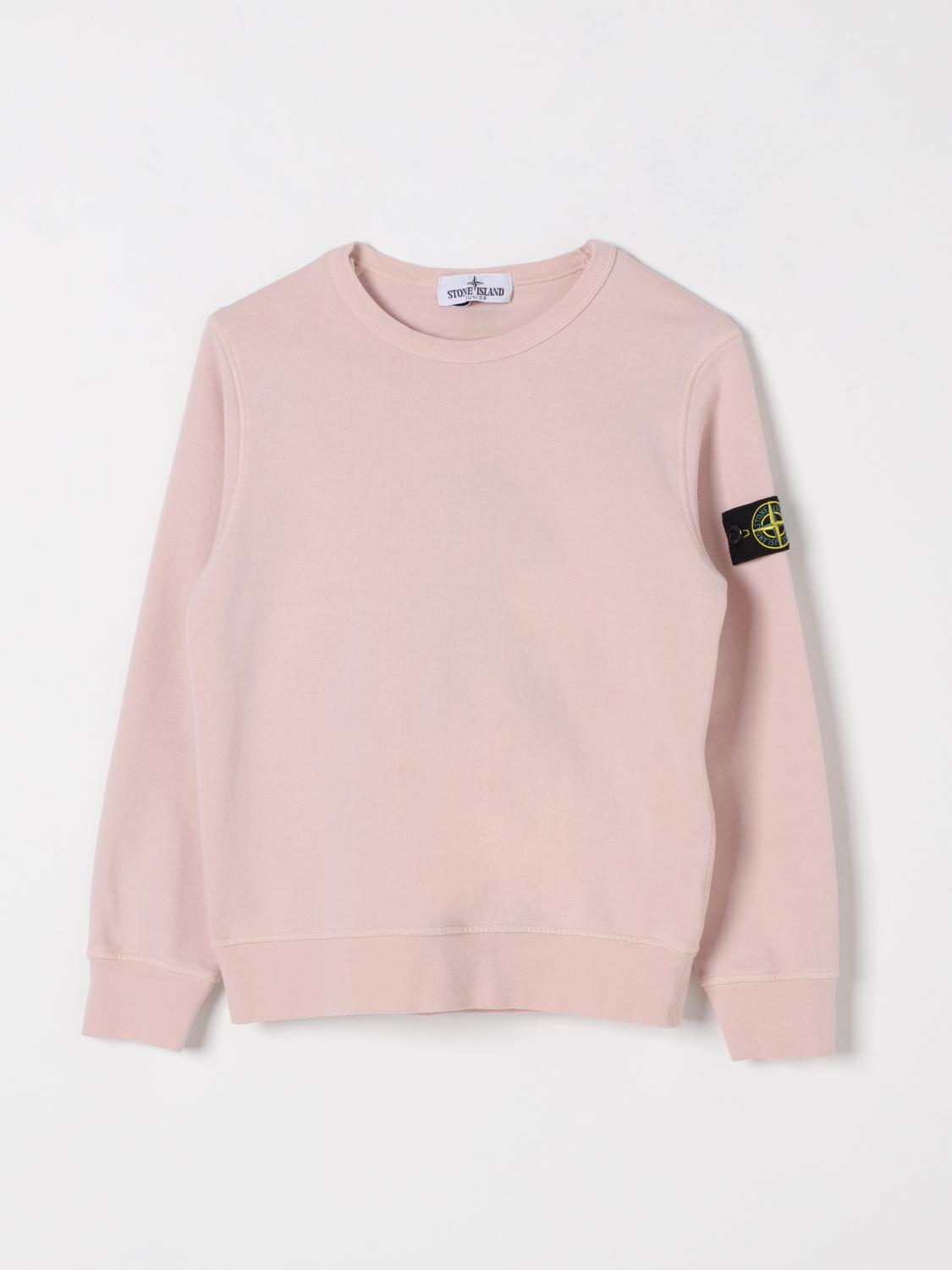 Stone Island Sweater Junior Kids Color Pink In Pink