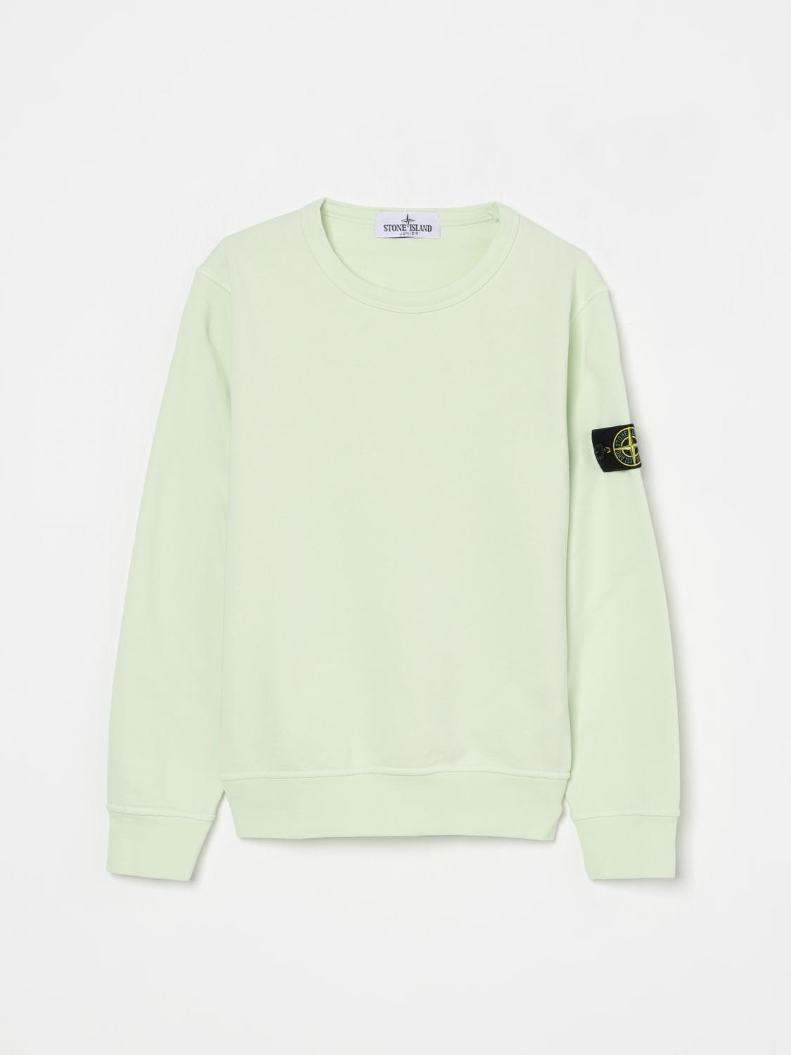 Stone Island Compass-badge Sweatshirt In Green
