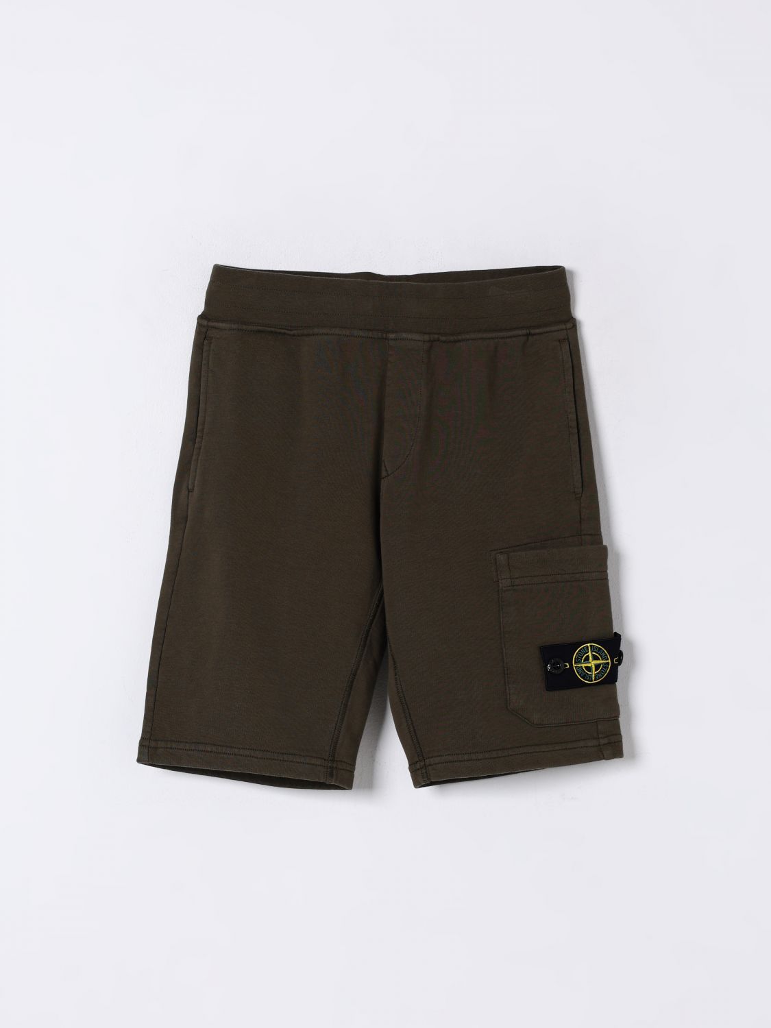 Stone Island Shorts Junior Kids Color Military In Military