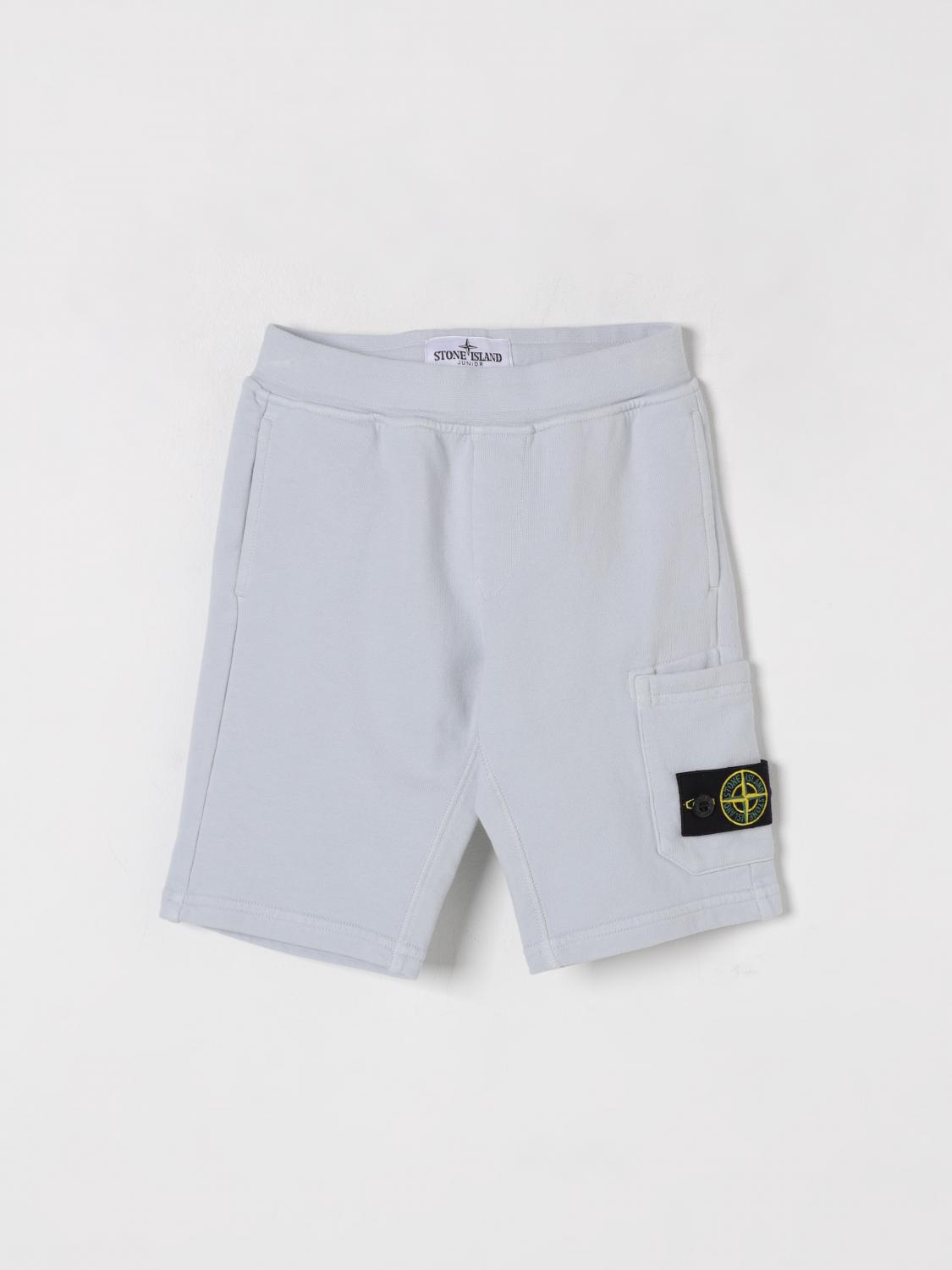 Stone Island Cotton Jersey Shorts In Sky