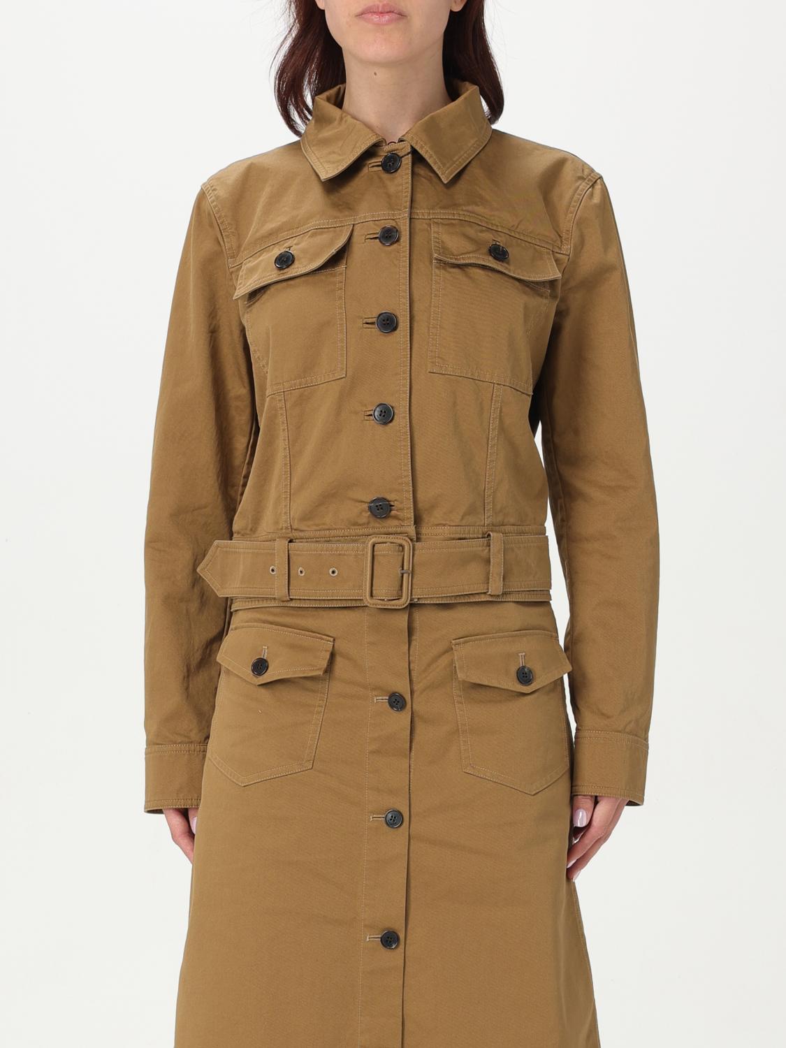 Saint Laurent Short Brown Safari-style Jacket Jackets Brown In Brown