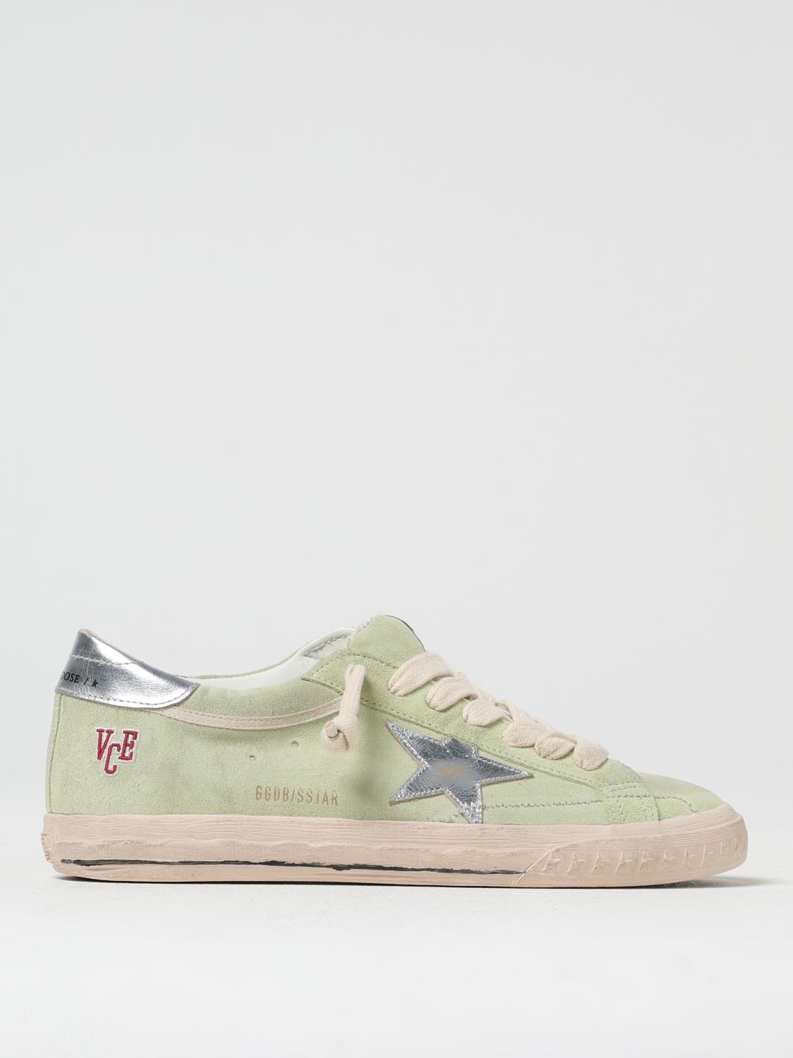 Golden Goose Sneakers Super-star With List Destroyed In Green
