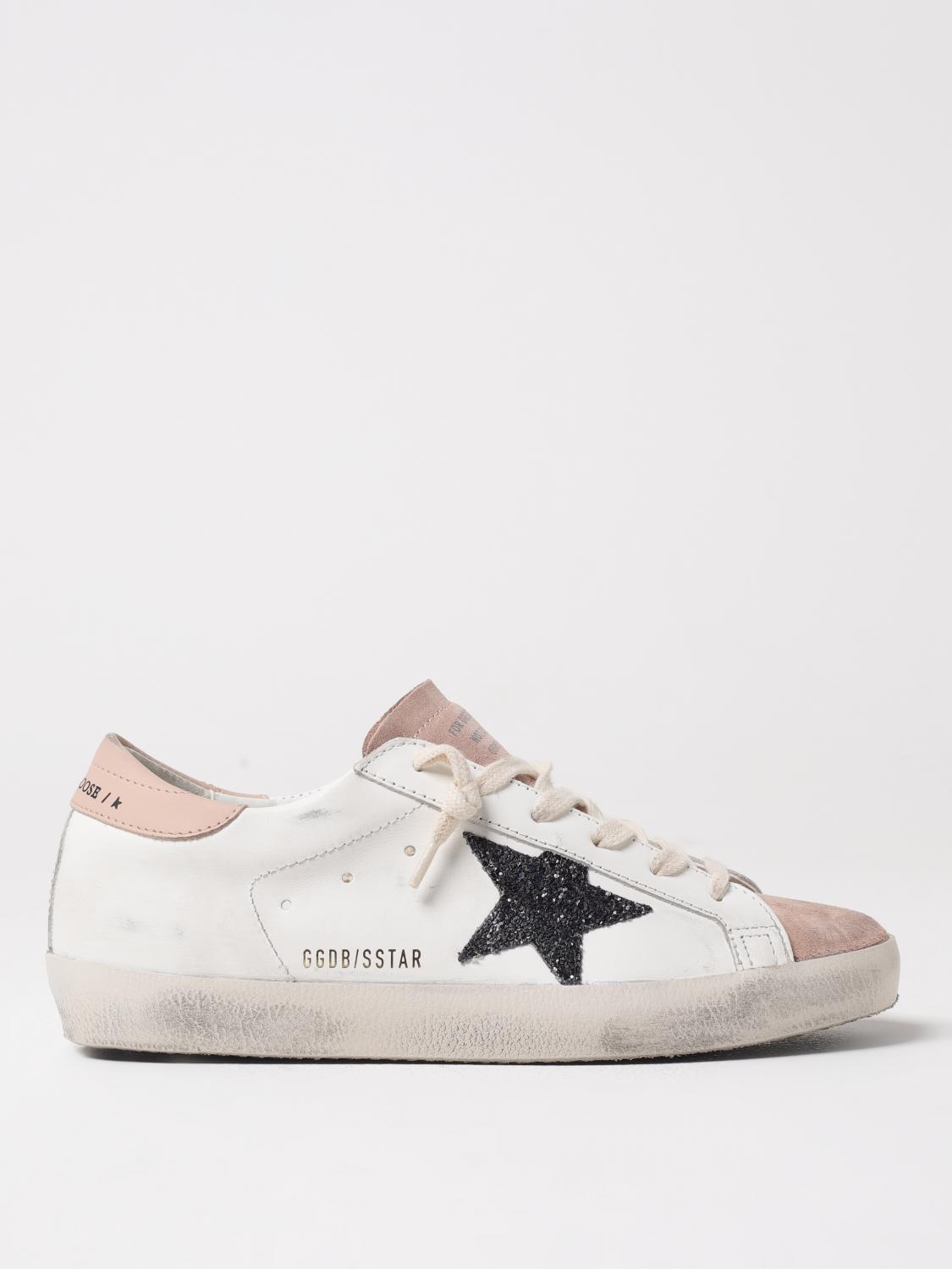 Golden Goose Deluxe Brand Women Multicolor Leather And Suede Super Star Sneakers In Yellow Cream