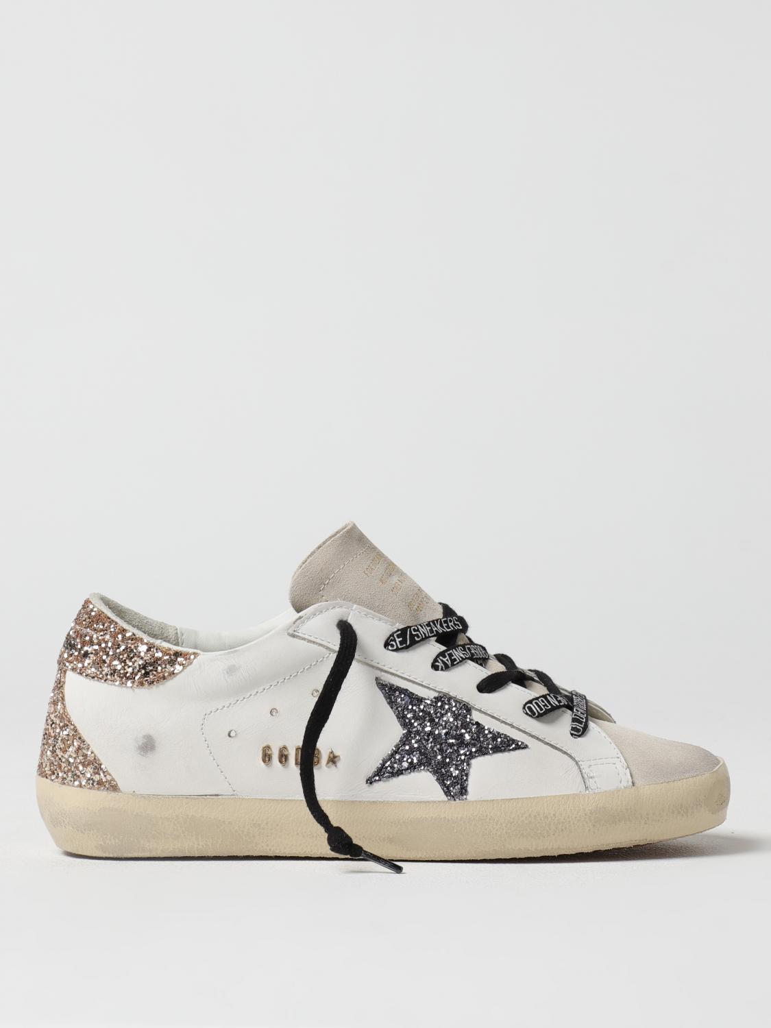 Golden Goose Leather Super-star Sneakers In White