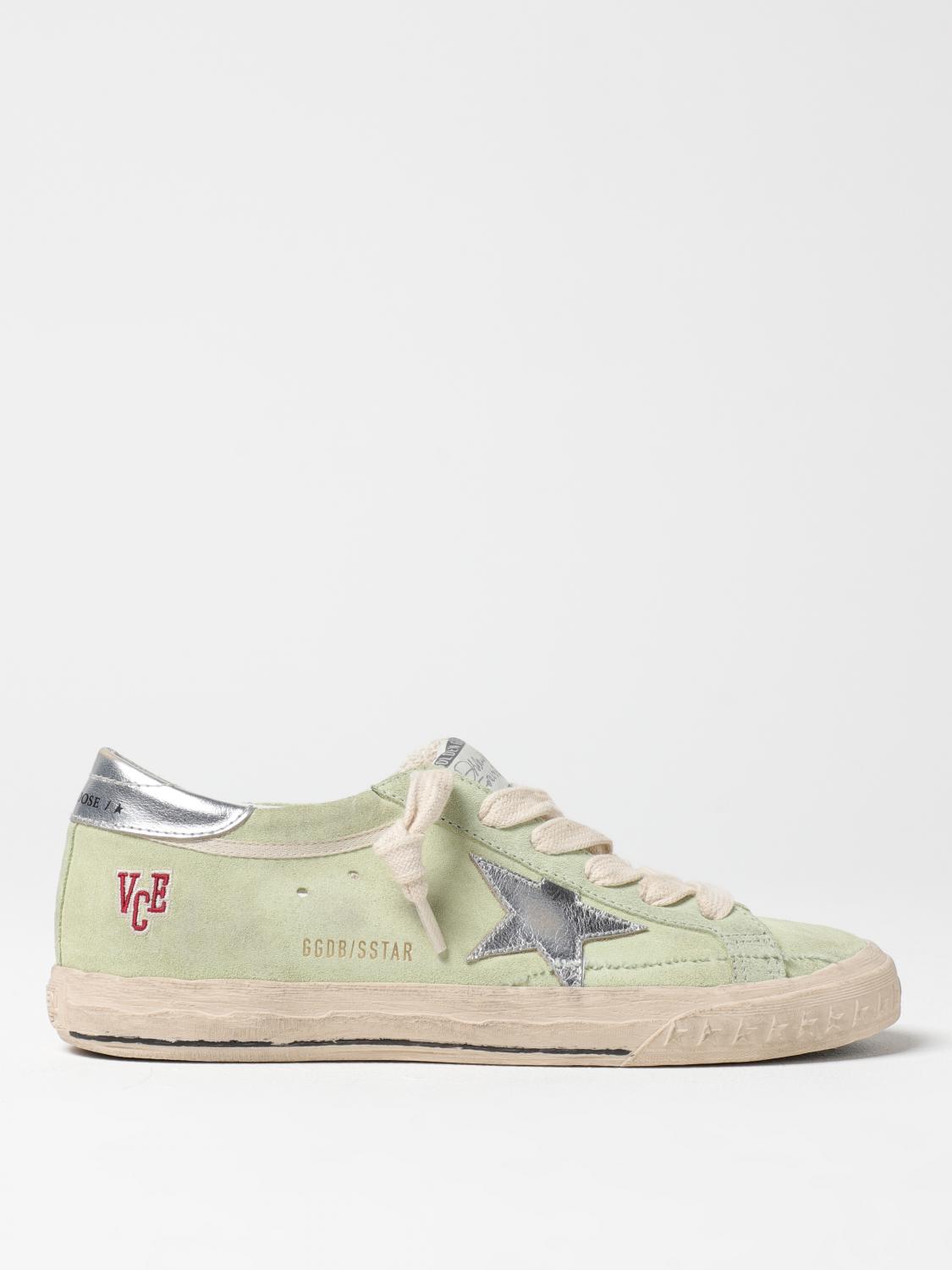 Golden Goose Low Top Leather Sneakers With Star Detail In Gray
